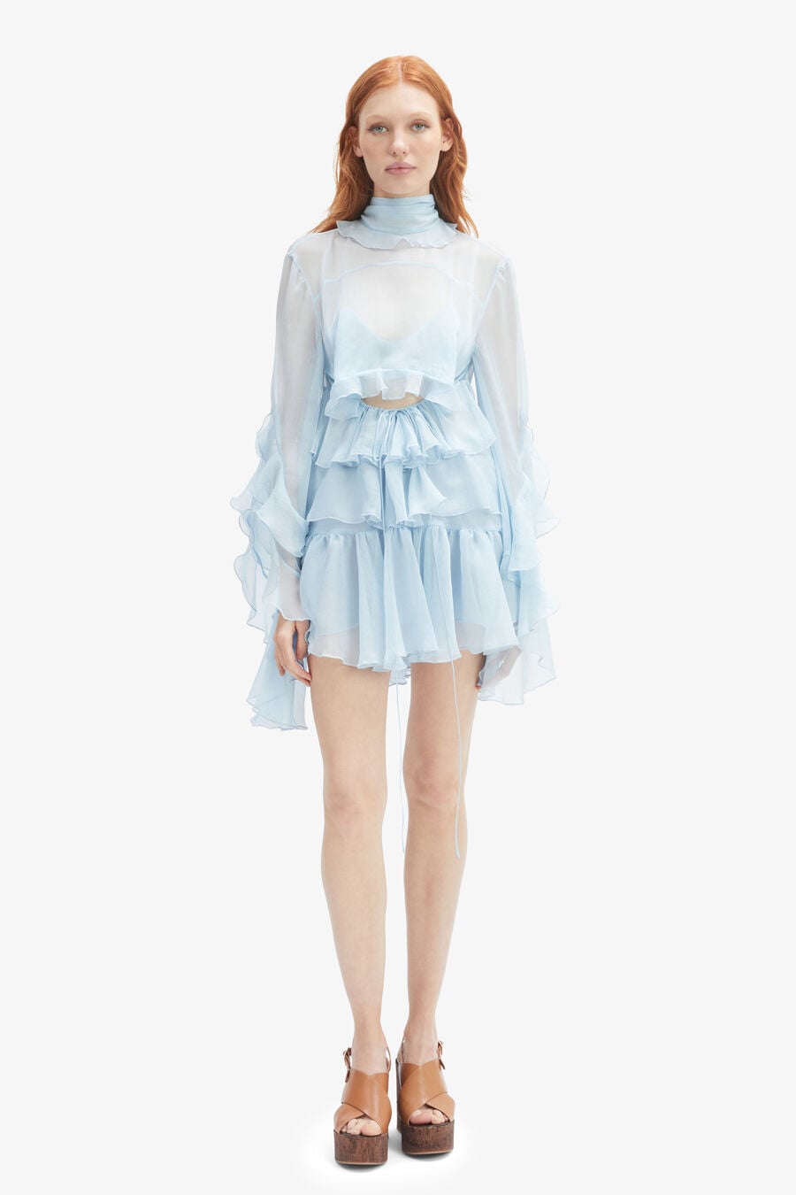 Anyssa Ruffle Mini Dress