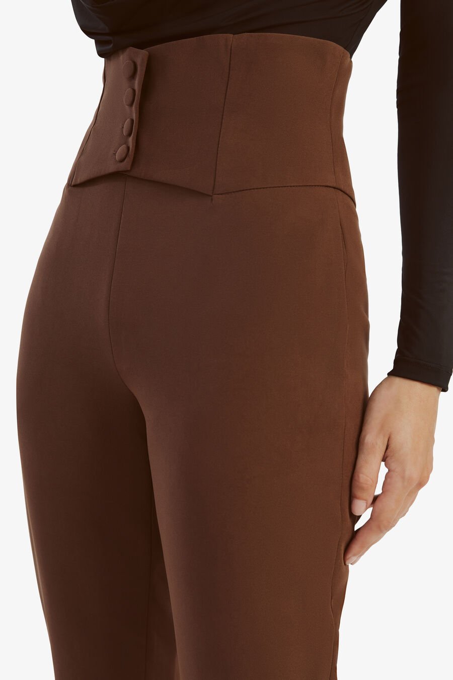 CORSET PANT in colour CHOCOLATE