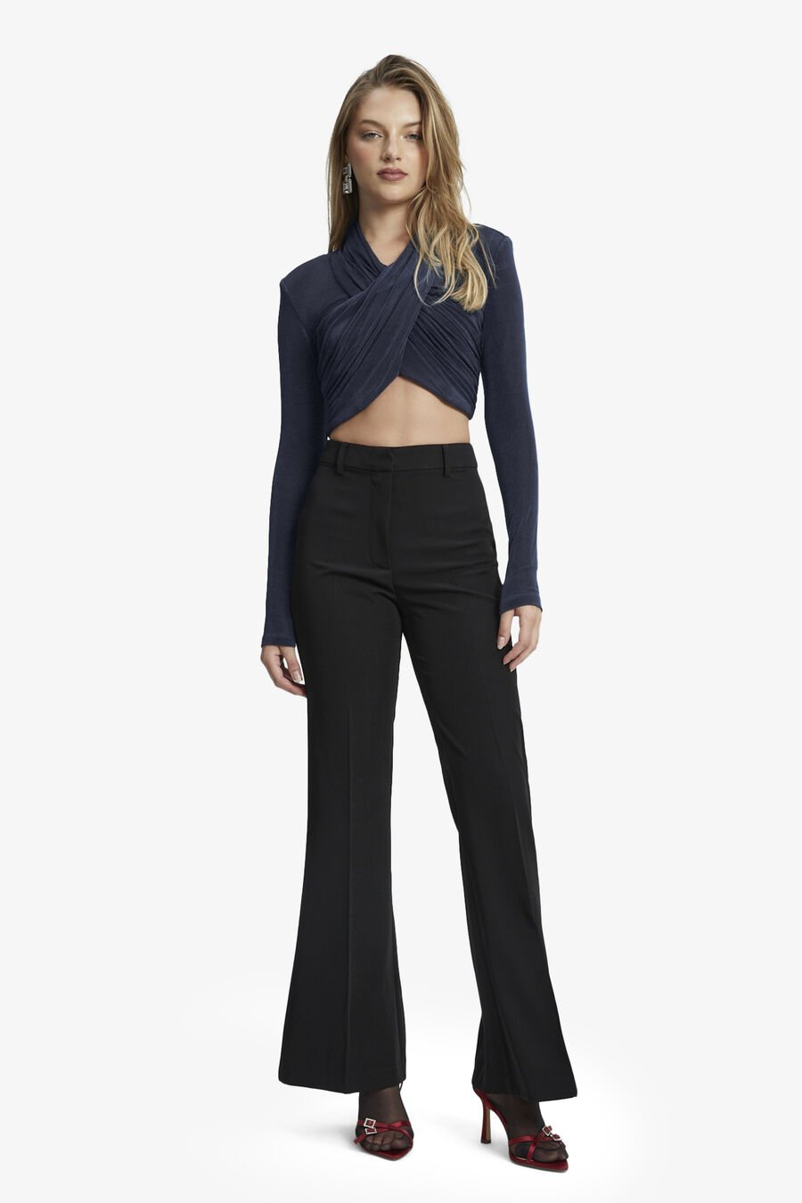 ALIYAH TOP in colour NAVY