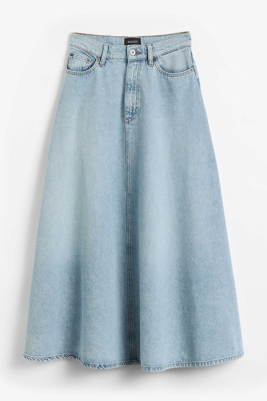 030 Denim Midi Skirt