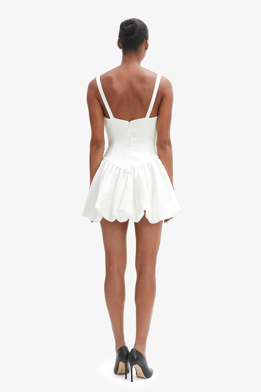 ORIA BUBBLE MINI DRESS in colour ORCHIDWHT