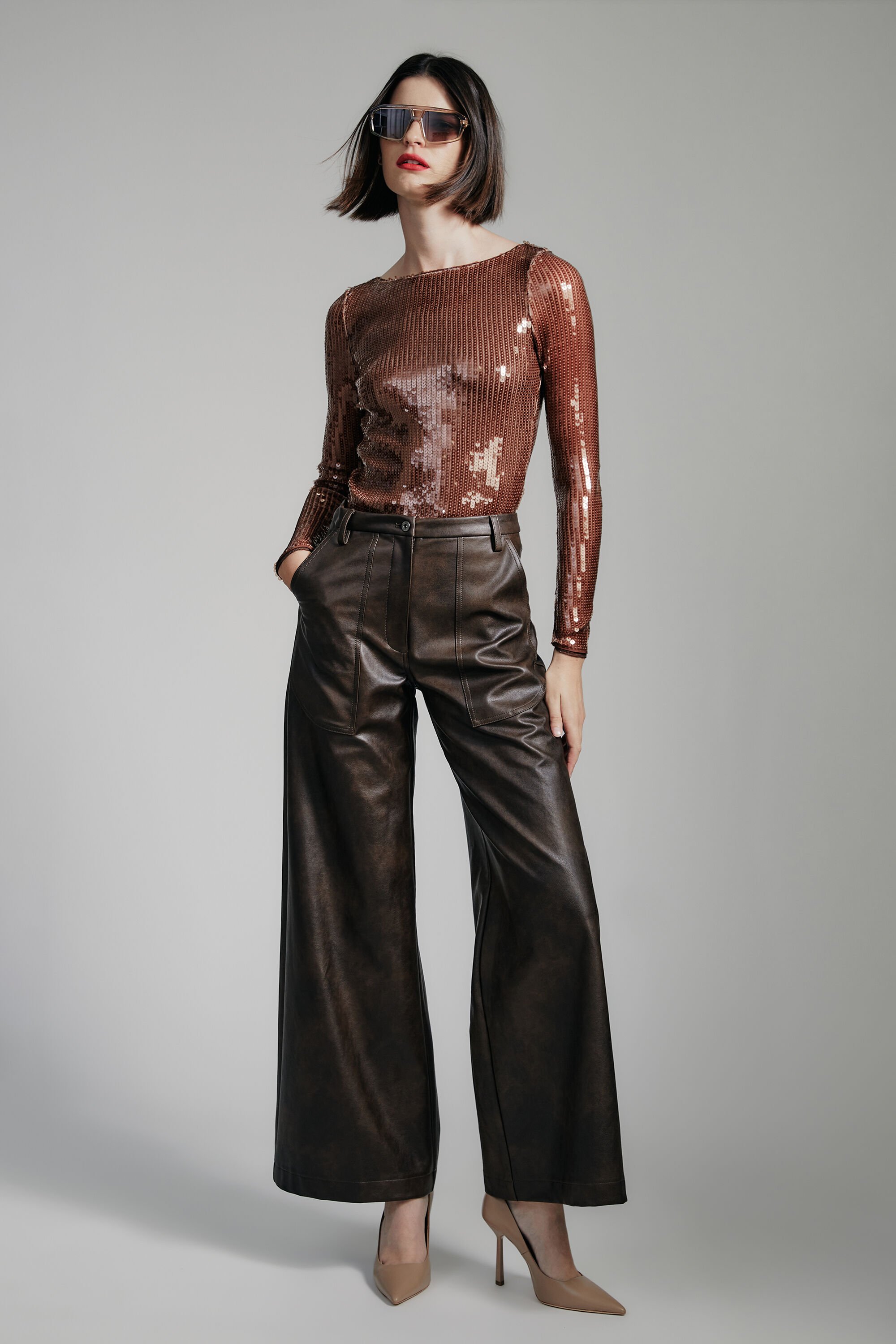 Bardot leather pants on sale
