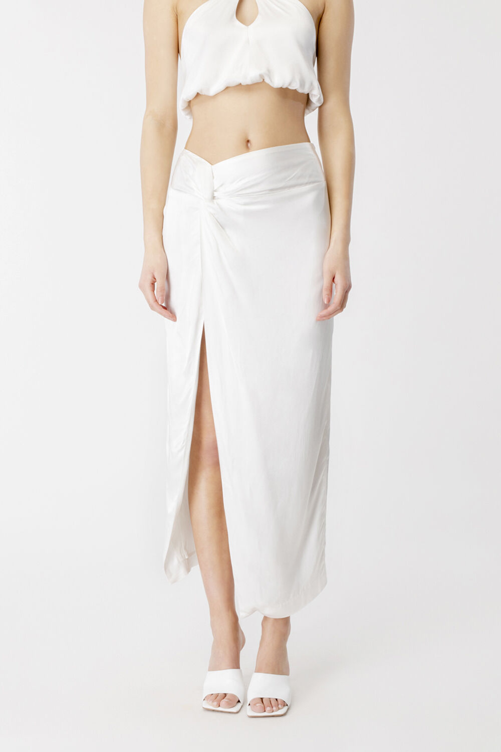 White midi skirt bardot on sale