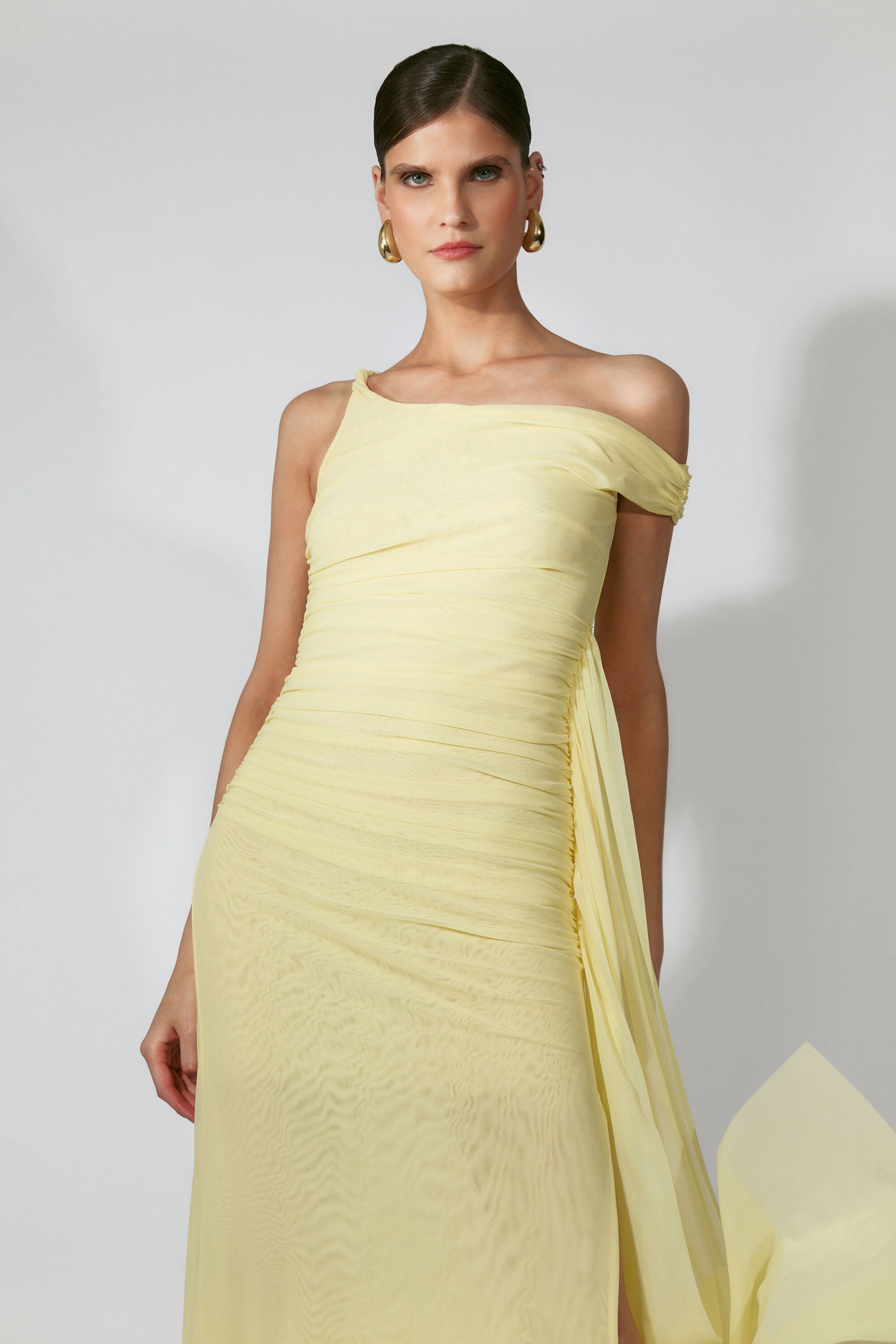 bardot layana asymmetric maxi dress Bardot Layana Asym Maxi Dress in Yellow