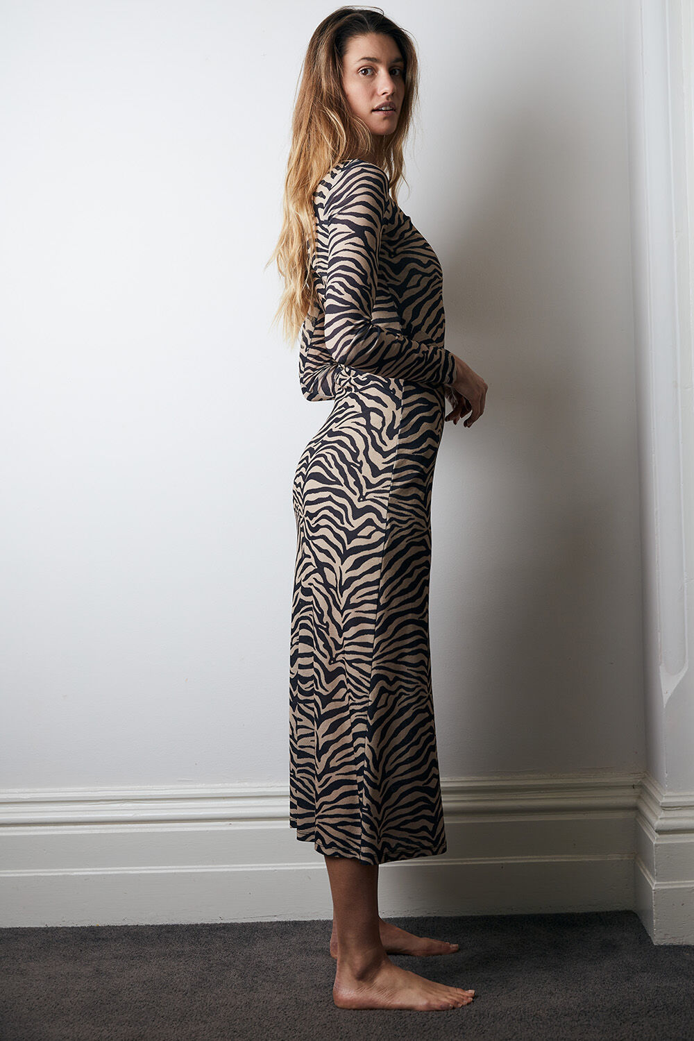 Zebra shop mesh dress