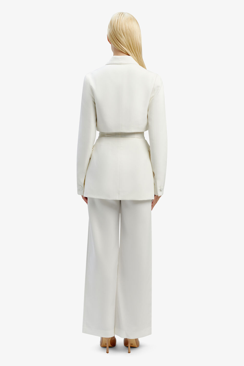 CASSIAN CUT OUT BLAZER in colour CLOUD DANCER