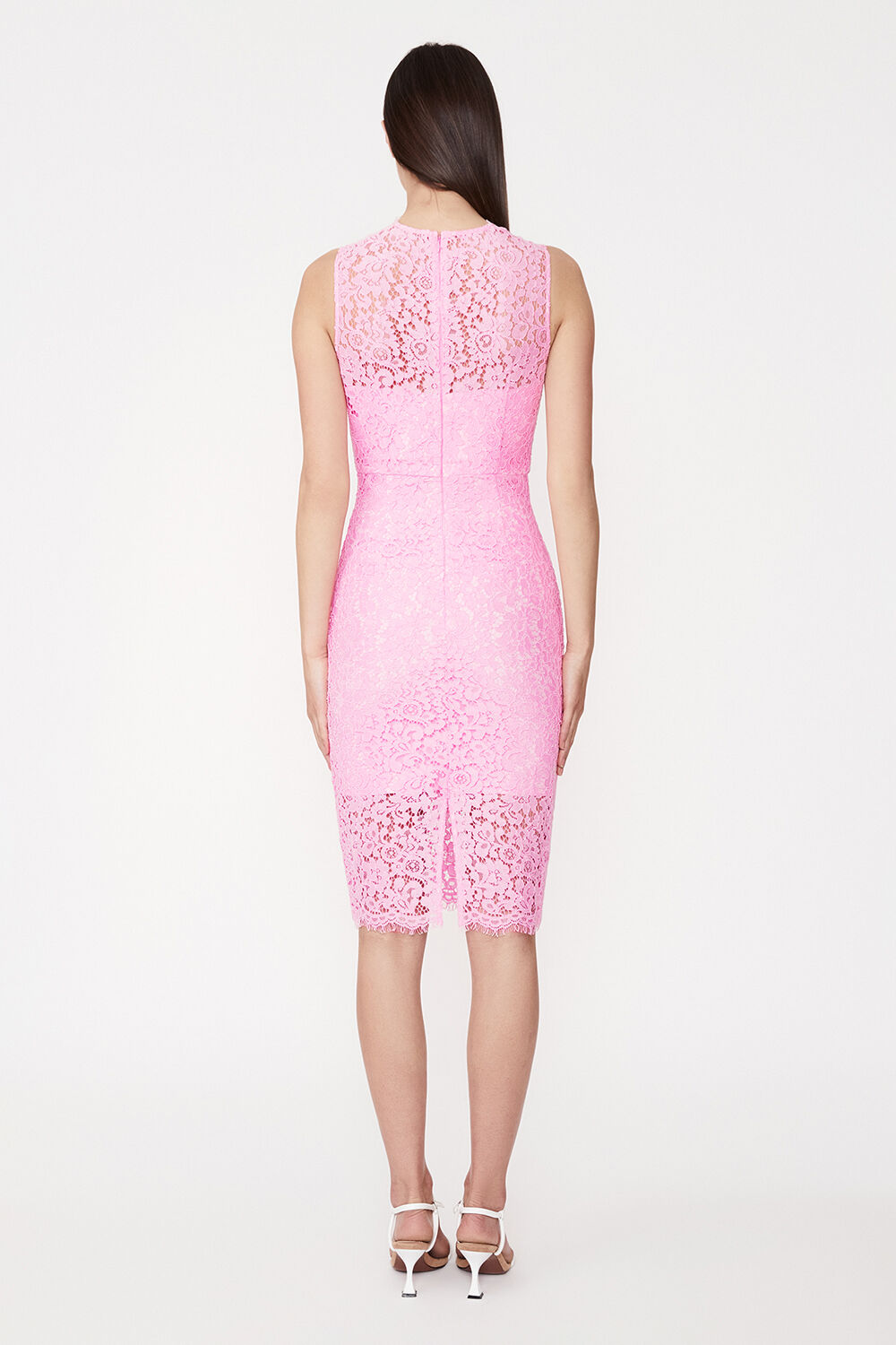 Bardot pink online lace dress