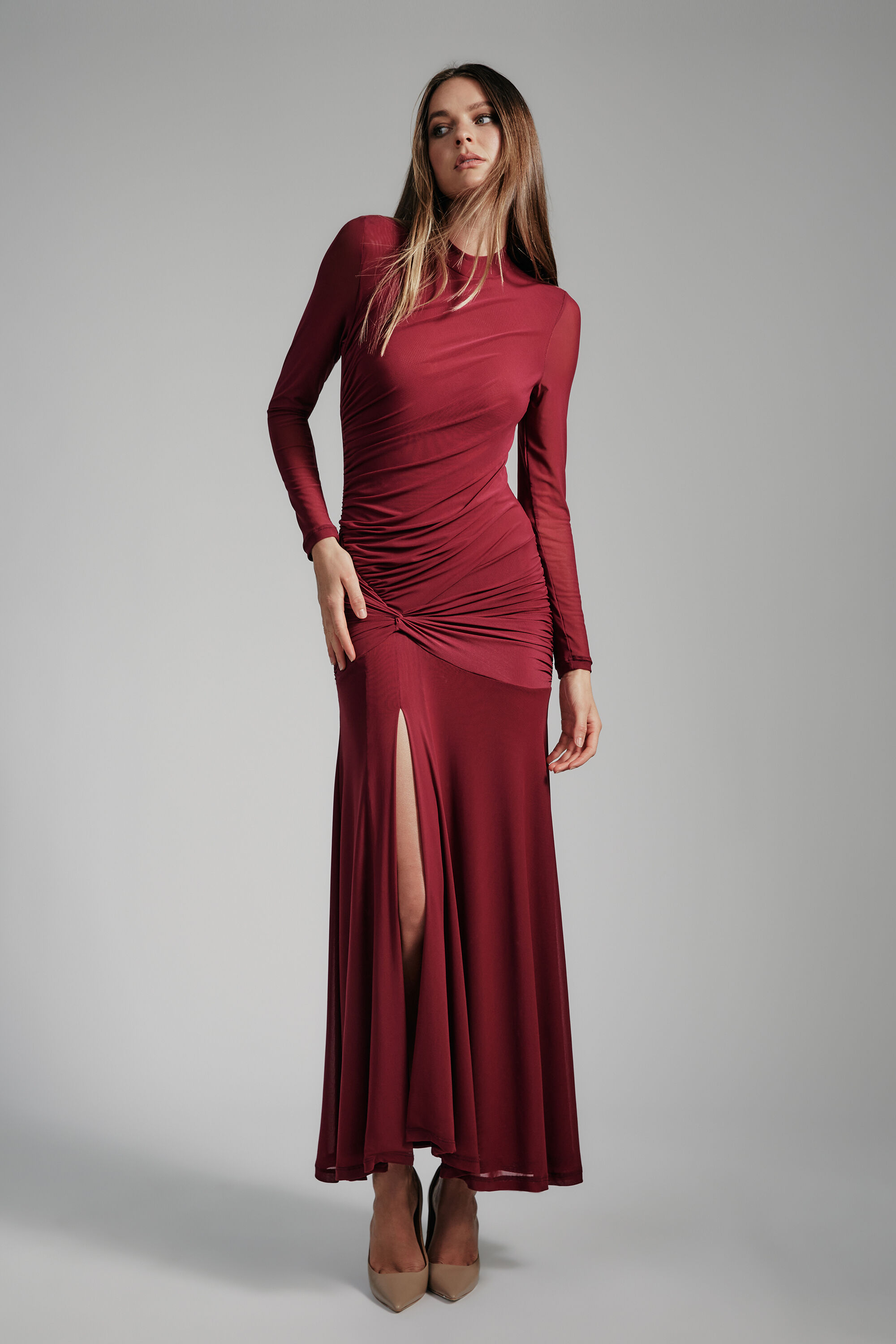 Berry bardot dress 2025