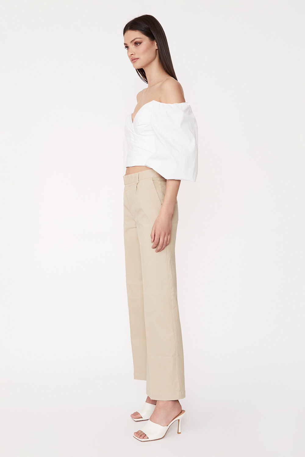 LOW RISE HIPSTER PANT in colour PINK TINT