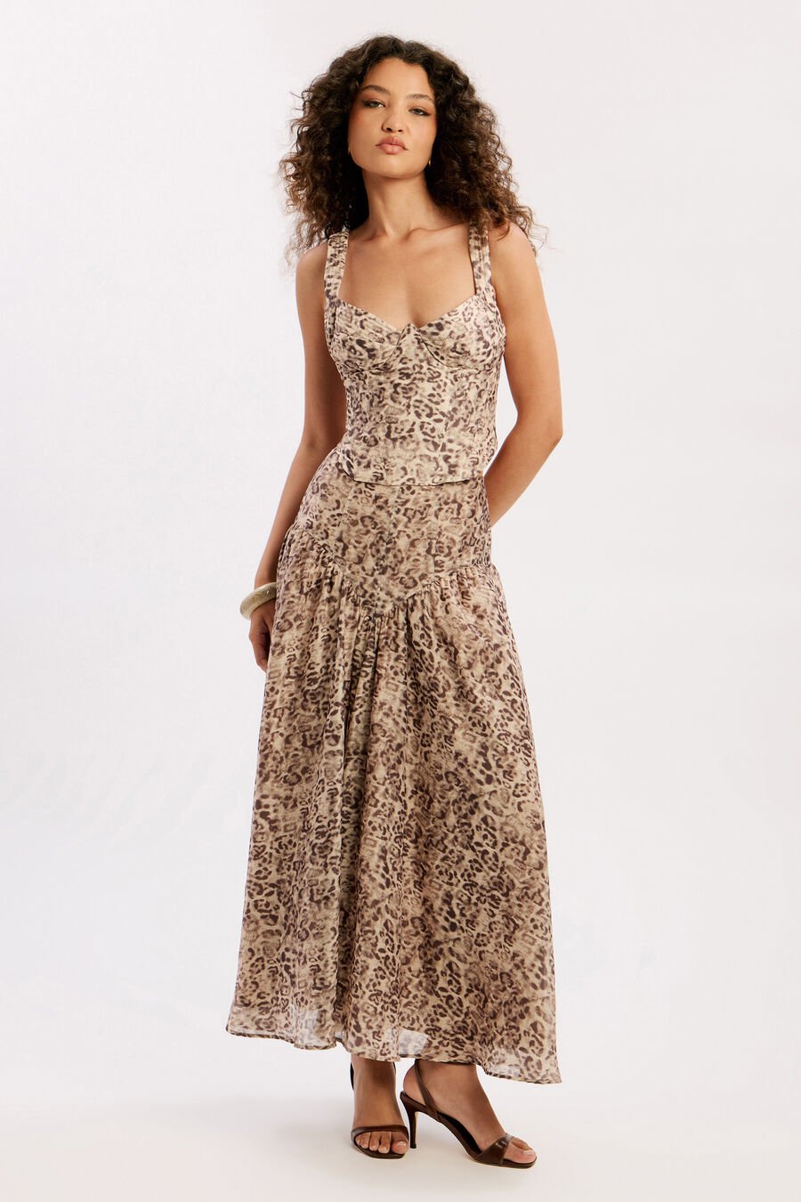 Hildie High Waisted Midi Skirt