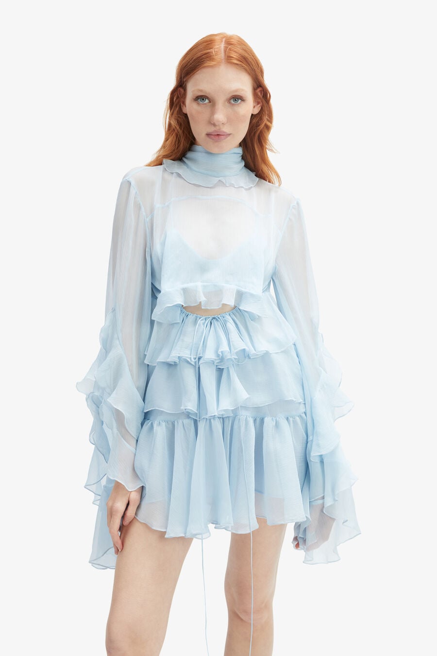 Anyssa Ruffle Mini Dress