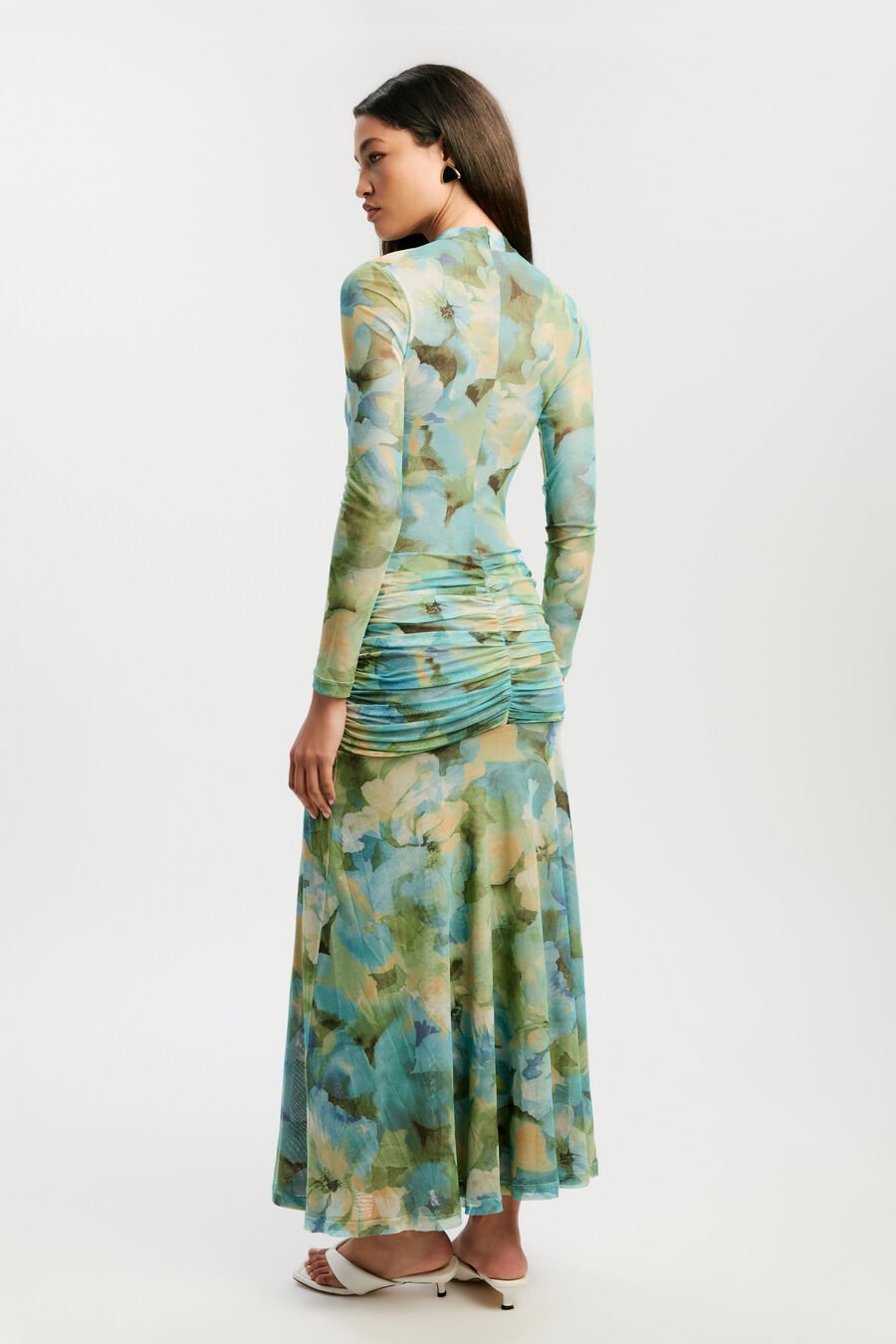 Lea Floral Mesh Dress