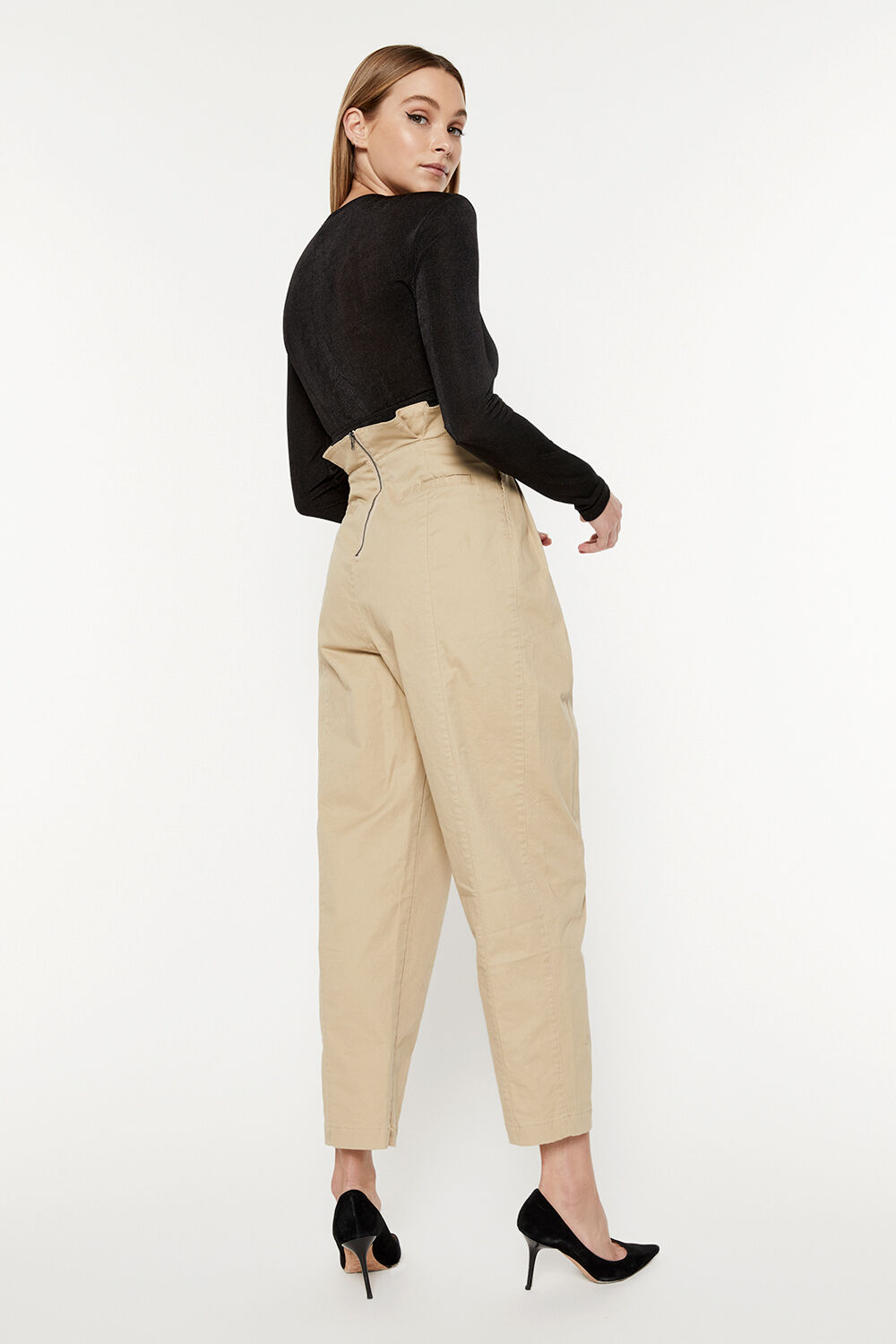 PAPERBAG UTILITY PANT in colour MOONLIGHT