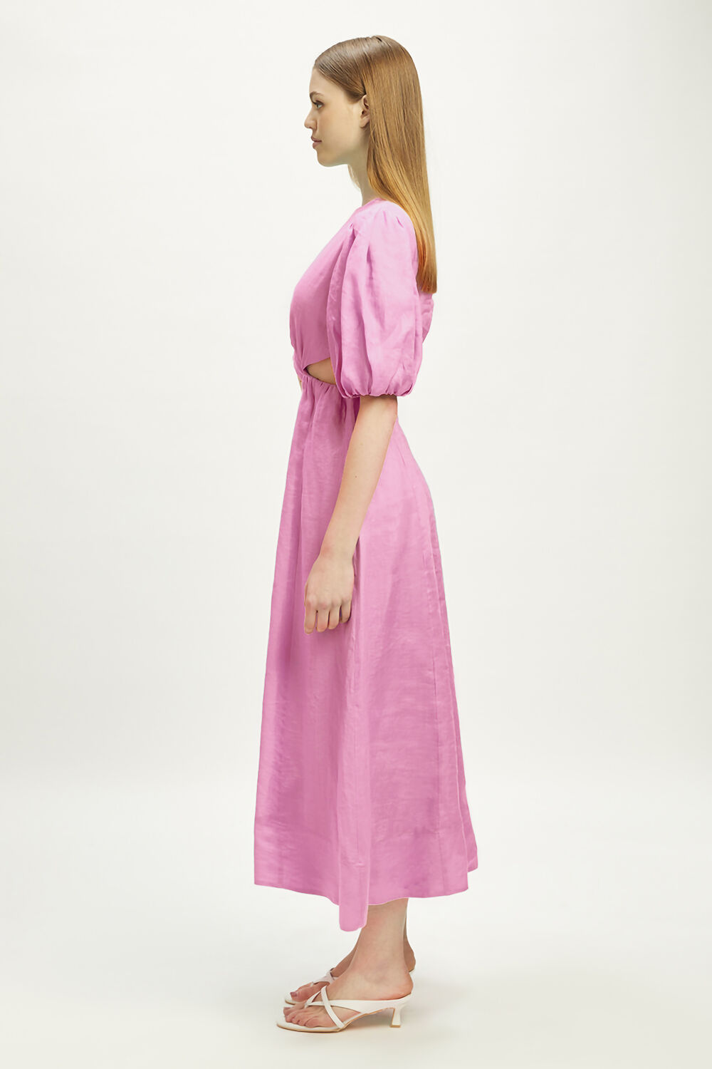 IMPALA MIDI DRESS in colour BEETROOT PURPLE