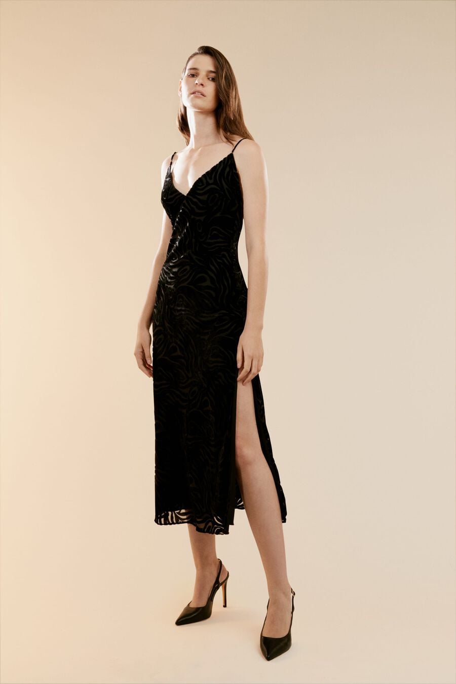 PARADISO BURNOUT MIDI DRESS