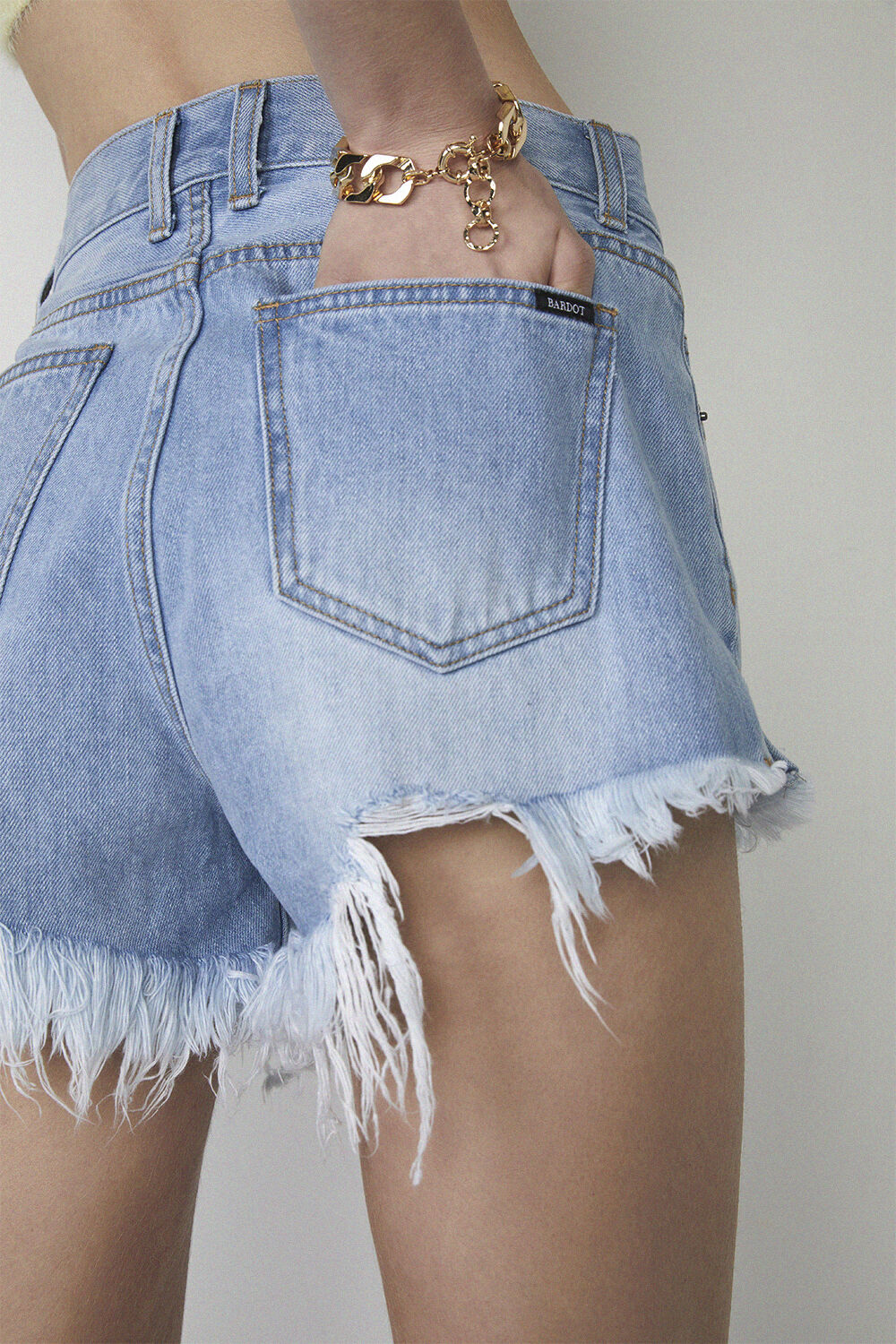 Bardot denim shorts clearance