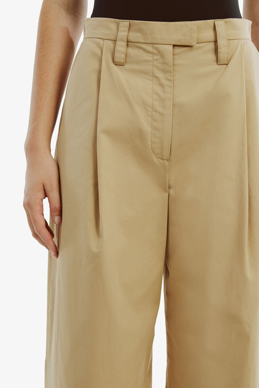 FAITH RELAXED PANT in colour BEIGE