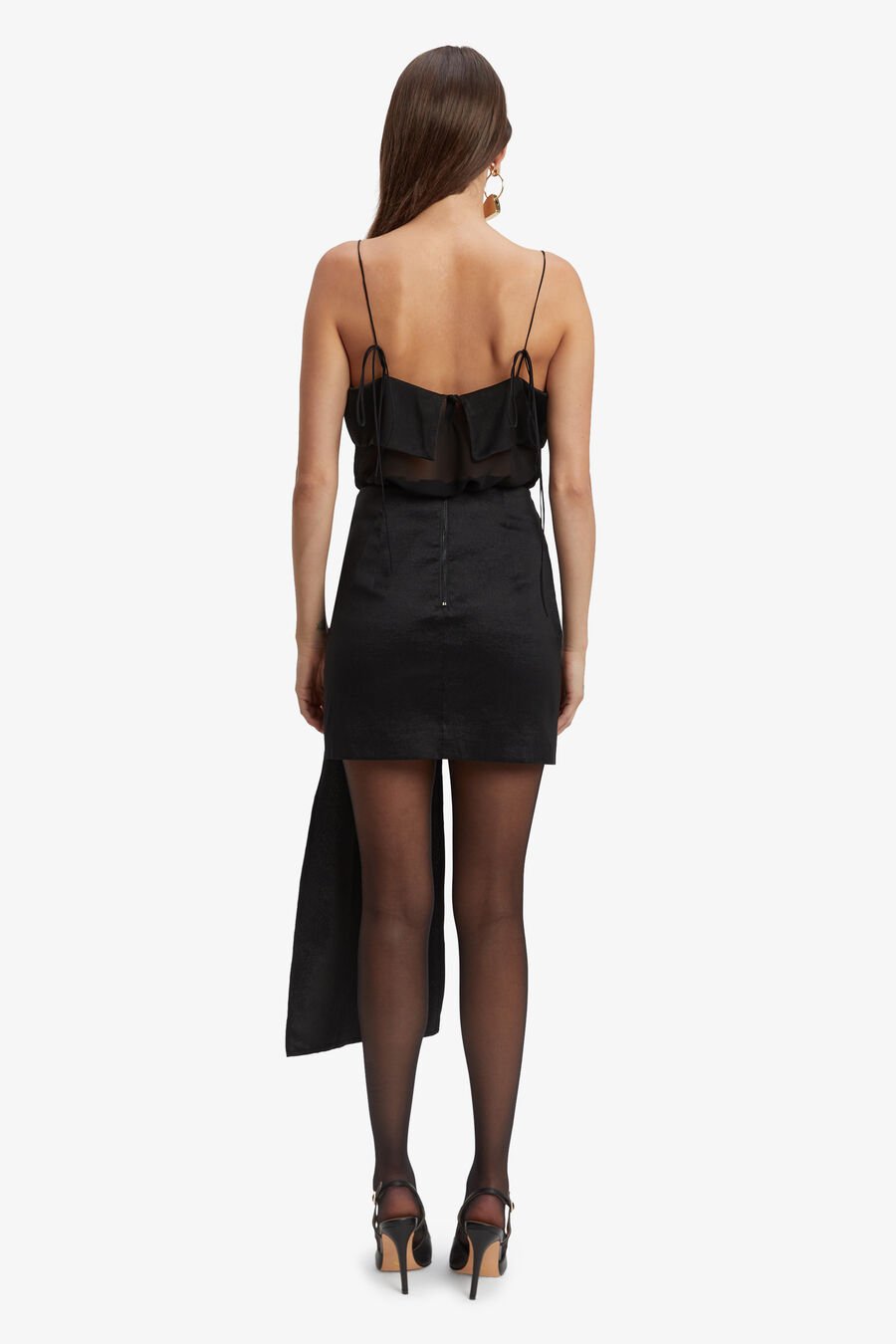 CARSEN FLOWER SKIRT in colour BLACK