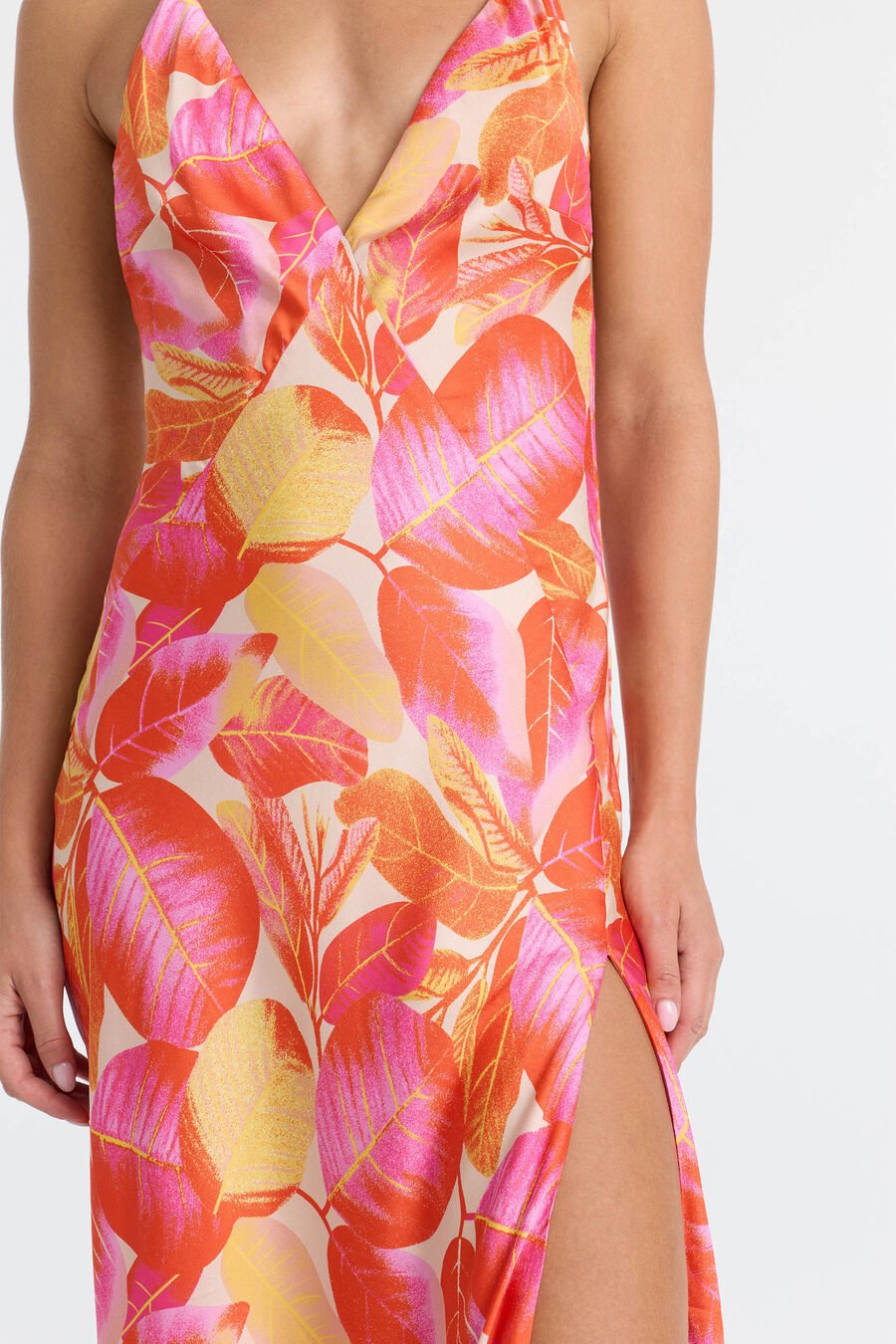 Yve Halter Printed Maxi Dress