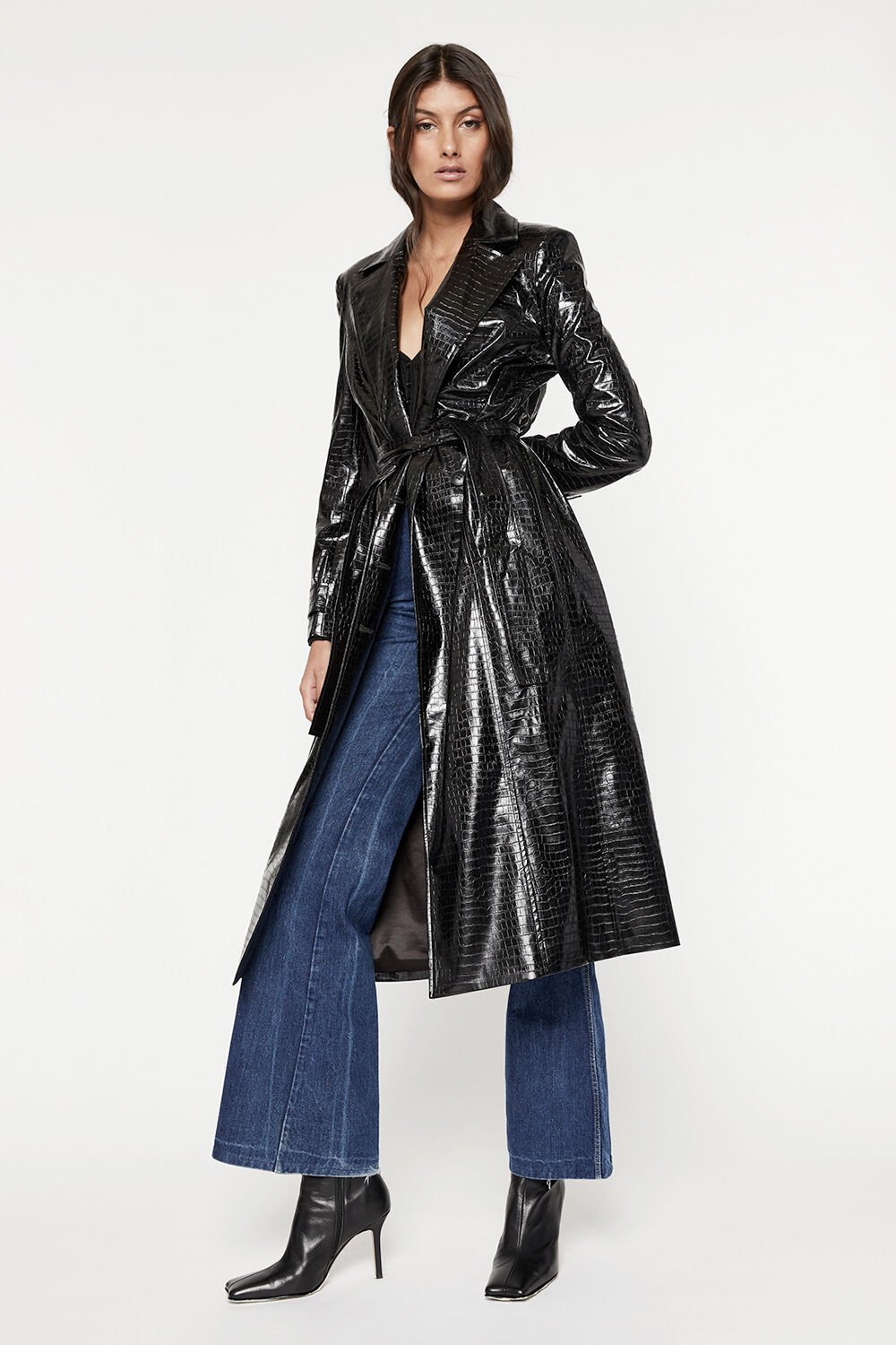 Crocodile trench coat outlet