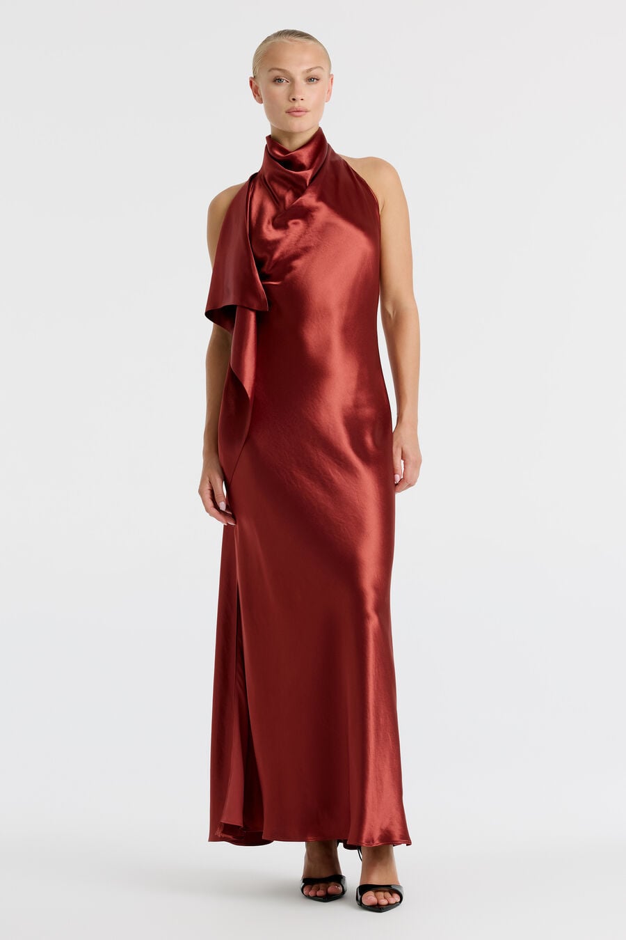 Sierra Drape Front Maxi Dress