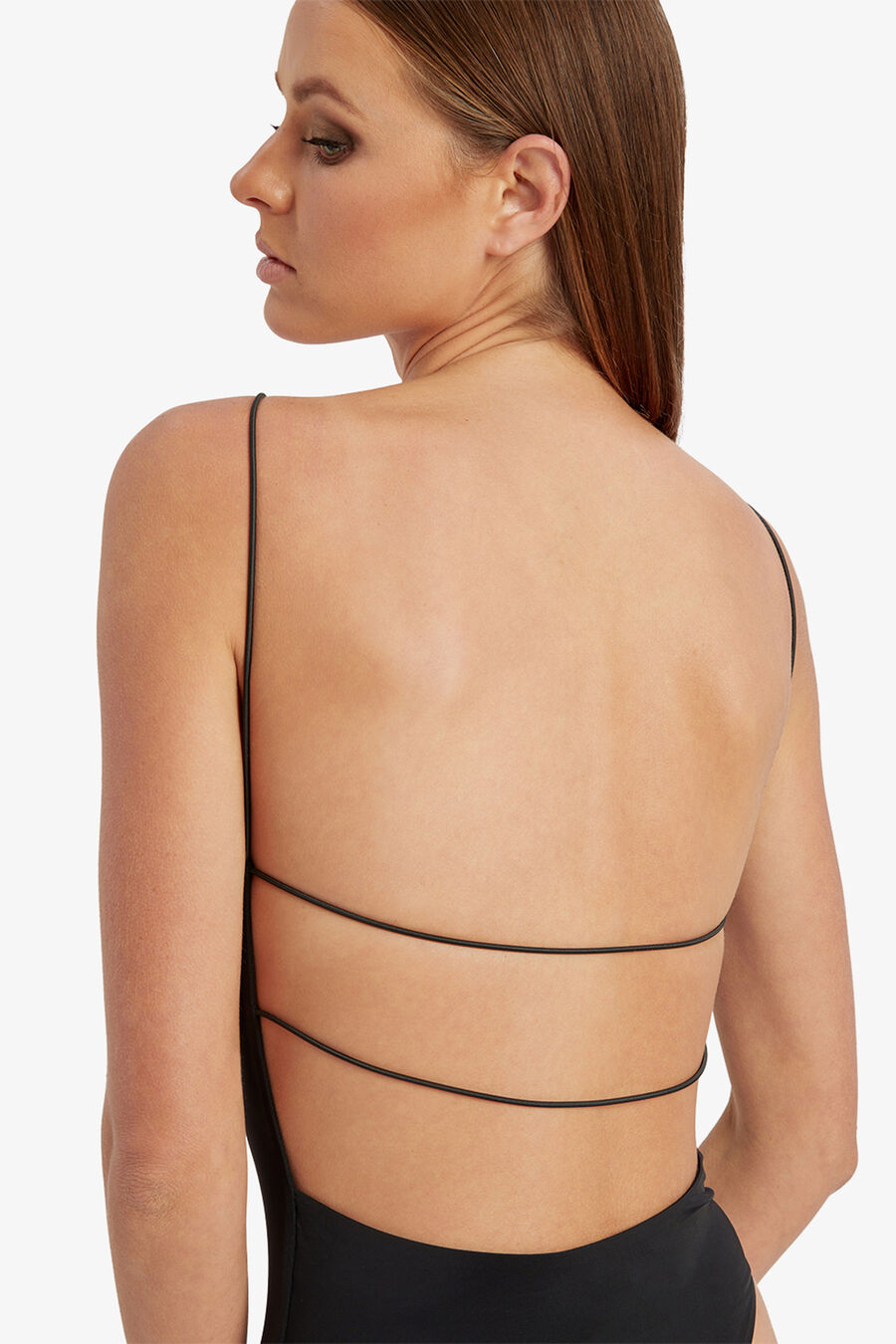 JASMINKA JERSEY BODYSUIT in colour BLACK