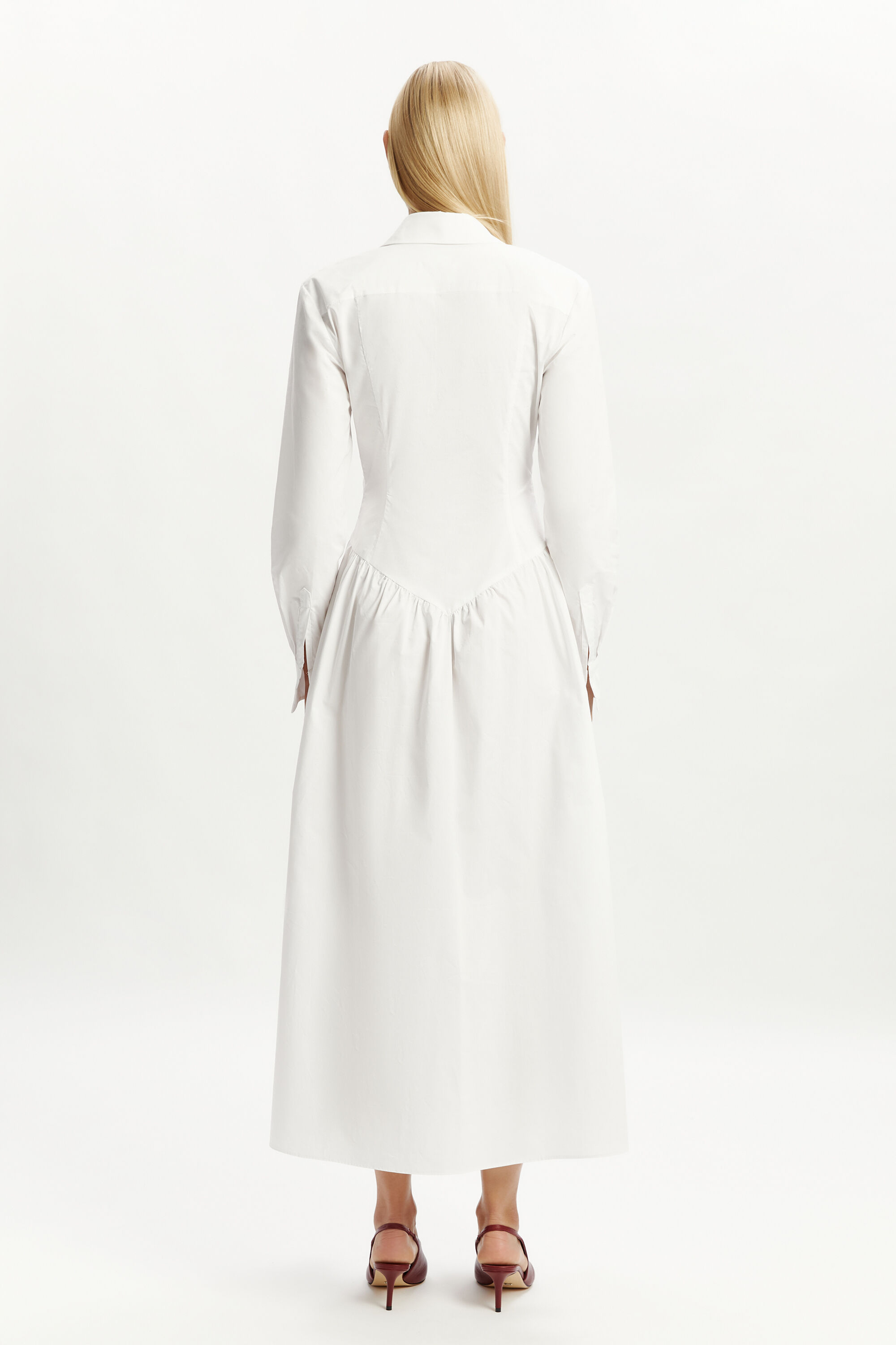 Agatha Fitted Shirt Dress In Orchid White | Bardot Agatha Fitted Shirt Dress In Orchid White | Bardot