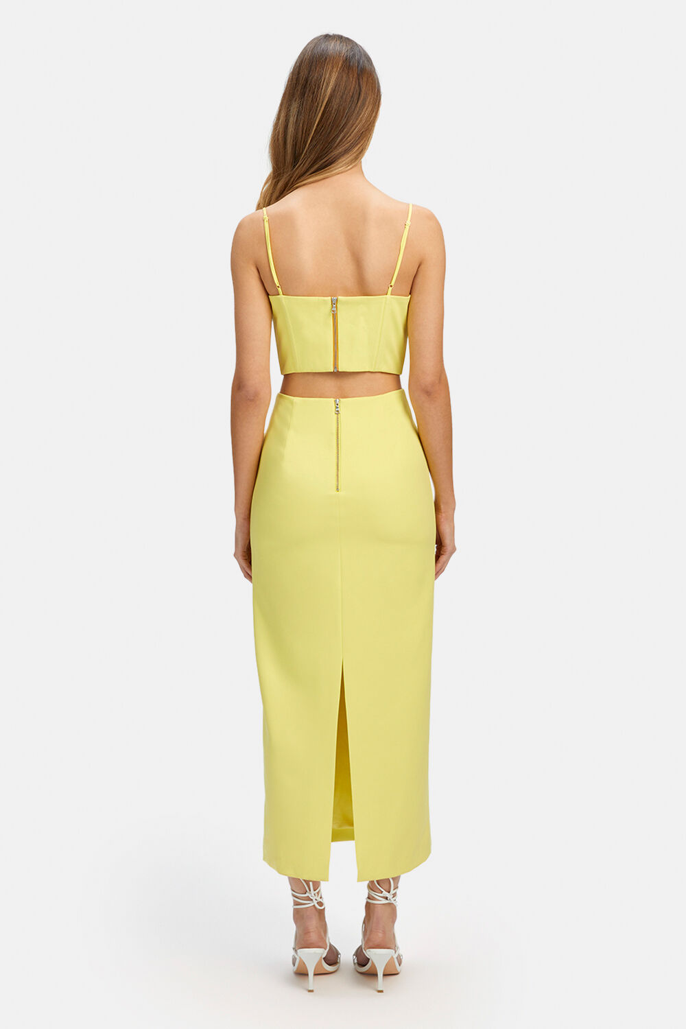 MARTINI MIDI DRESS in colour LEMON ZEST
