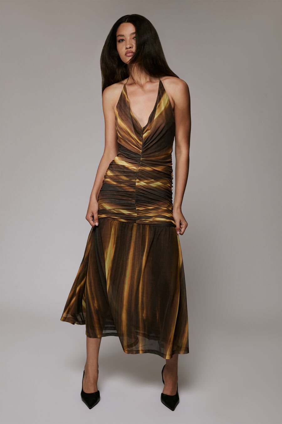 Aries Mesh Maxi Dress