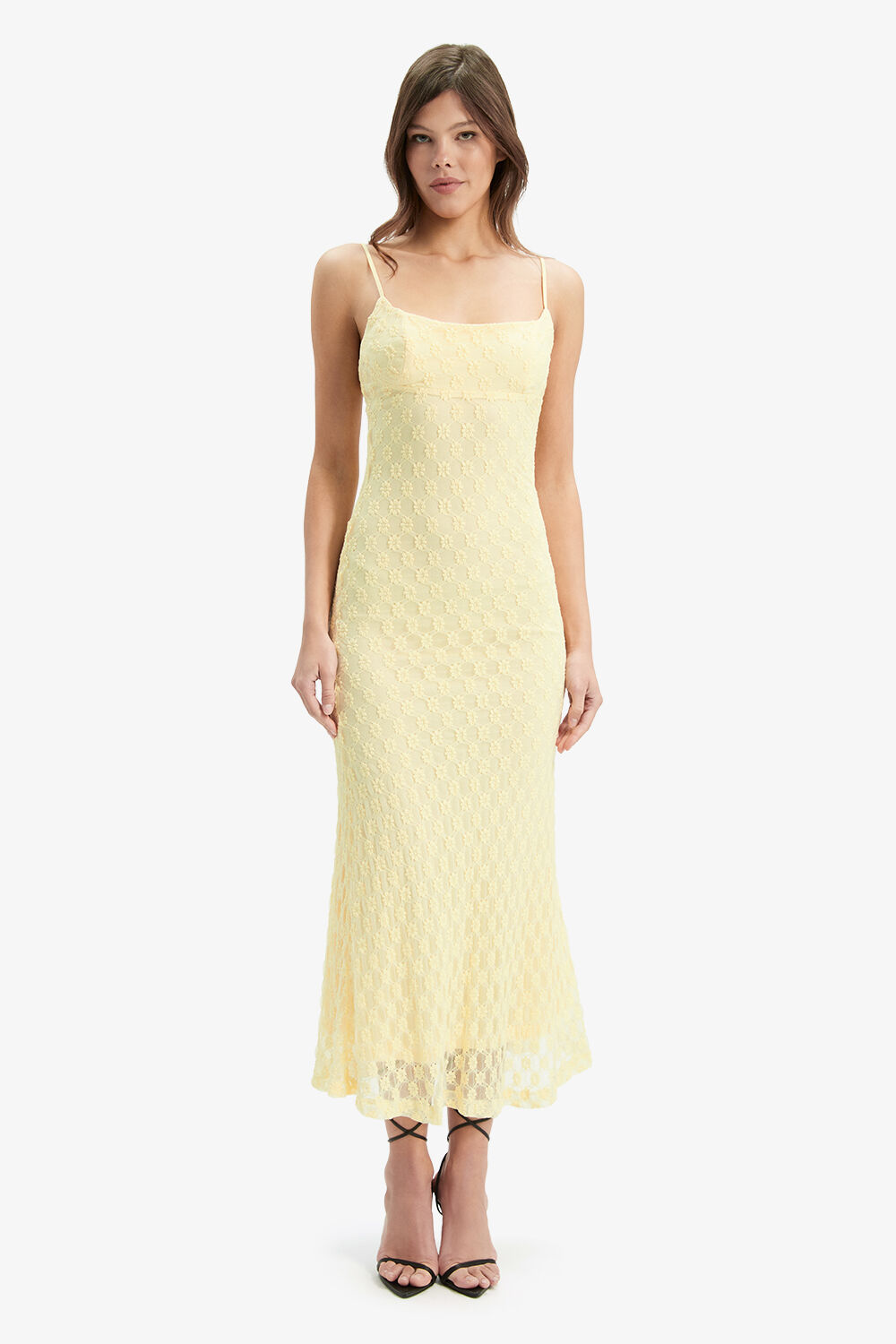 Peacocks yellow bardot dress top