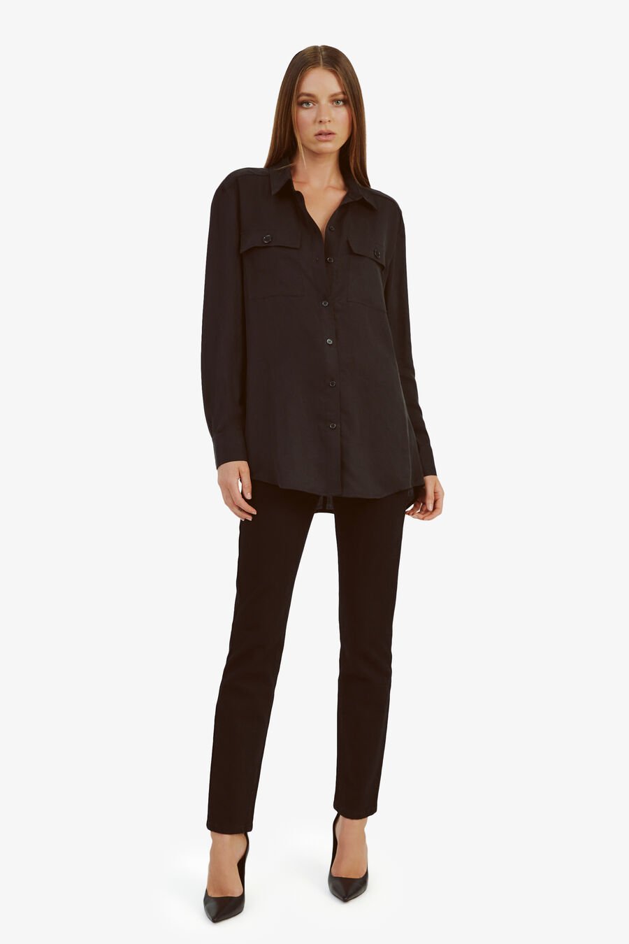 ALBEE LIGHTWEIGHT SHIRT in colour BLACK