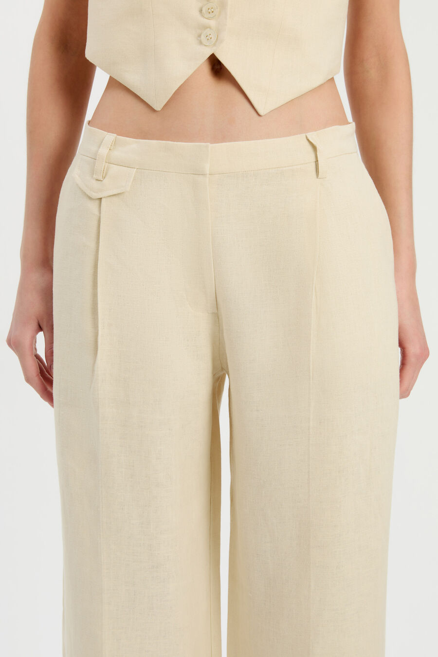 Geordy Hipster Linen Pant