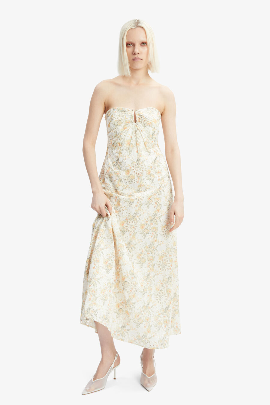Lora Broderie Maxi Dress