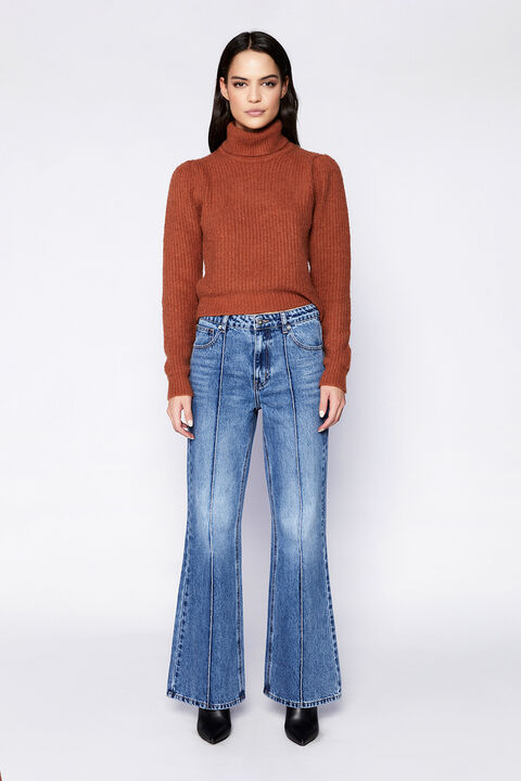 HAZEL FLARE LEG JEAN in colour MIDNIGHT NAVY