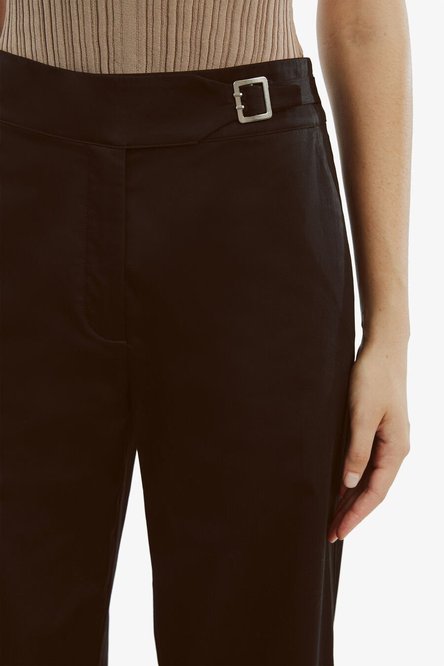 ILARIA STRAIGHT LEG PANT in colour BLACK