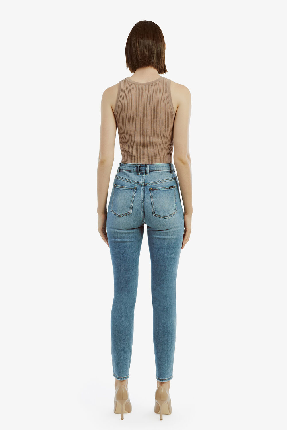 Khloe Hi Jean II in colour DARK DENIM