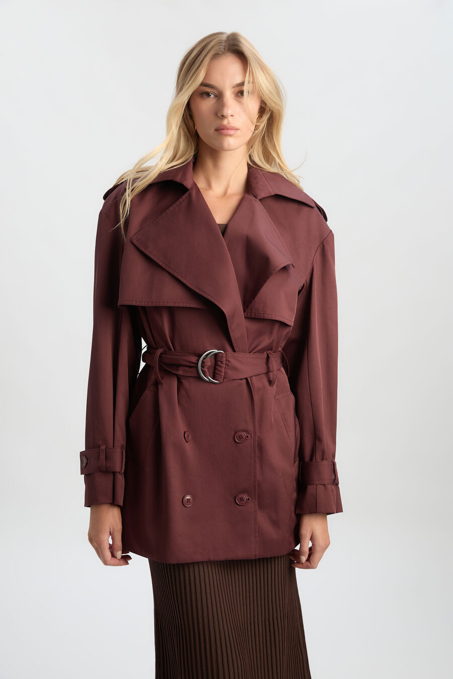 Aster Short Trench Coat