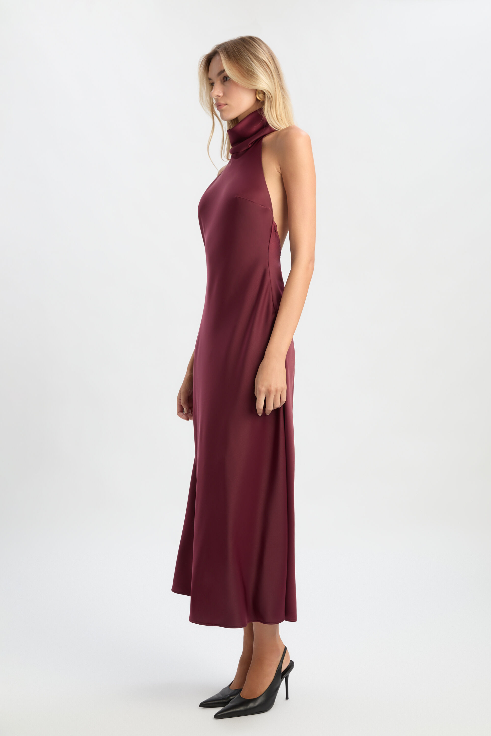 bardot lucia midi slip dress Bardot Lucia Midi Slip Dress in Hot Pink