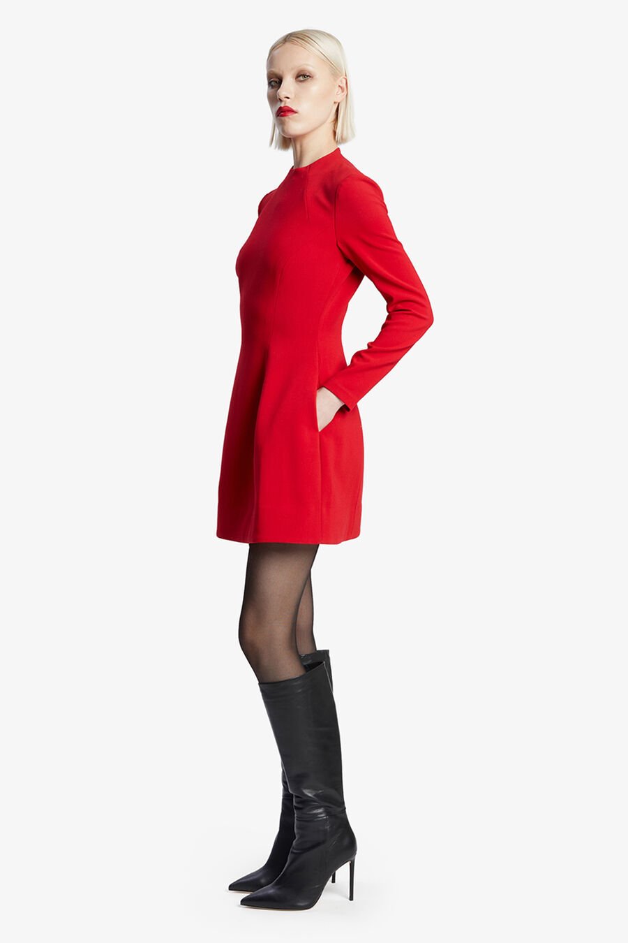 Delphi Long Sleeve Mini Dress