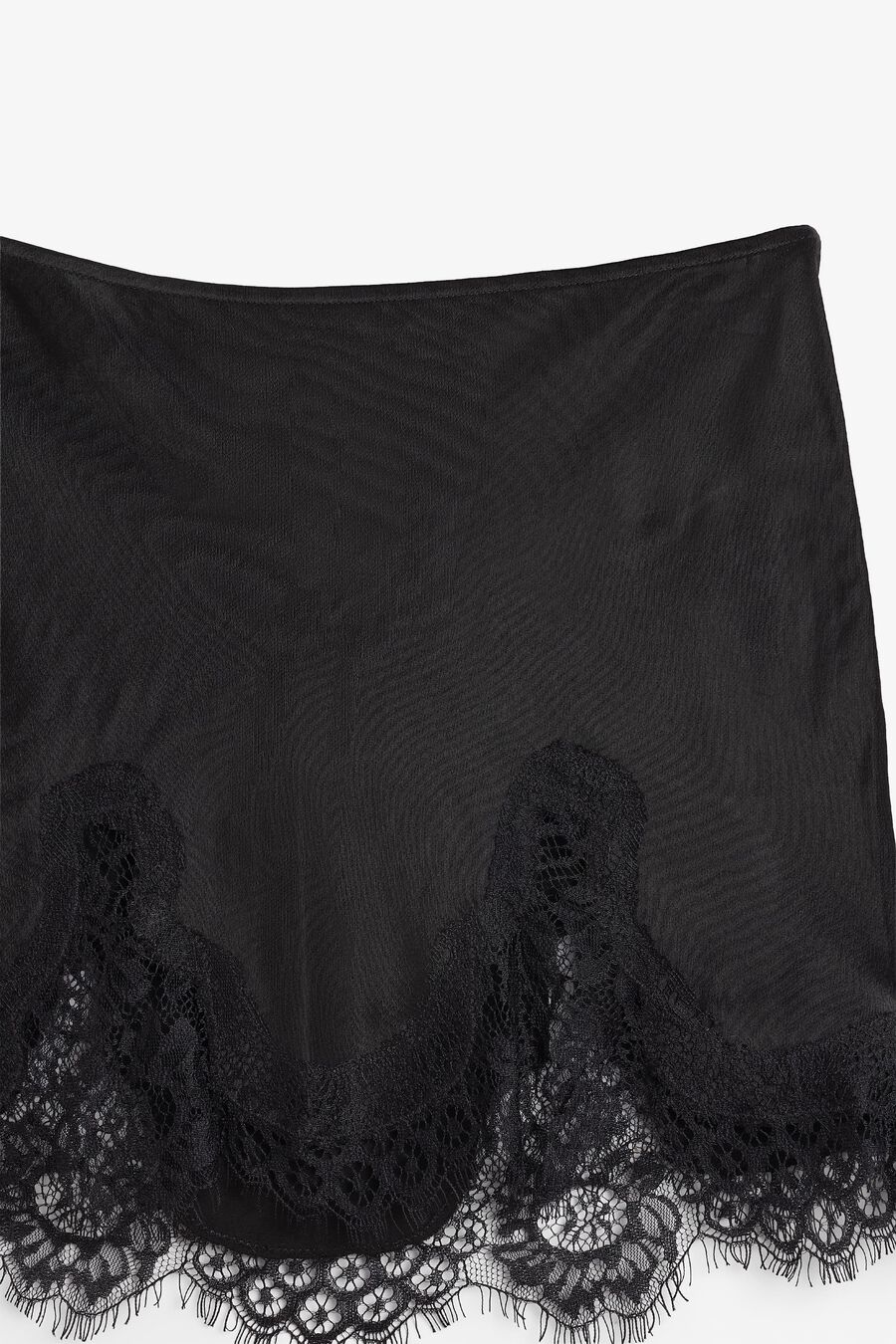 Silvio Satin Lace Trim Short