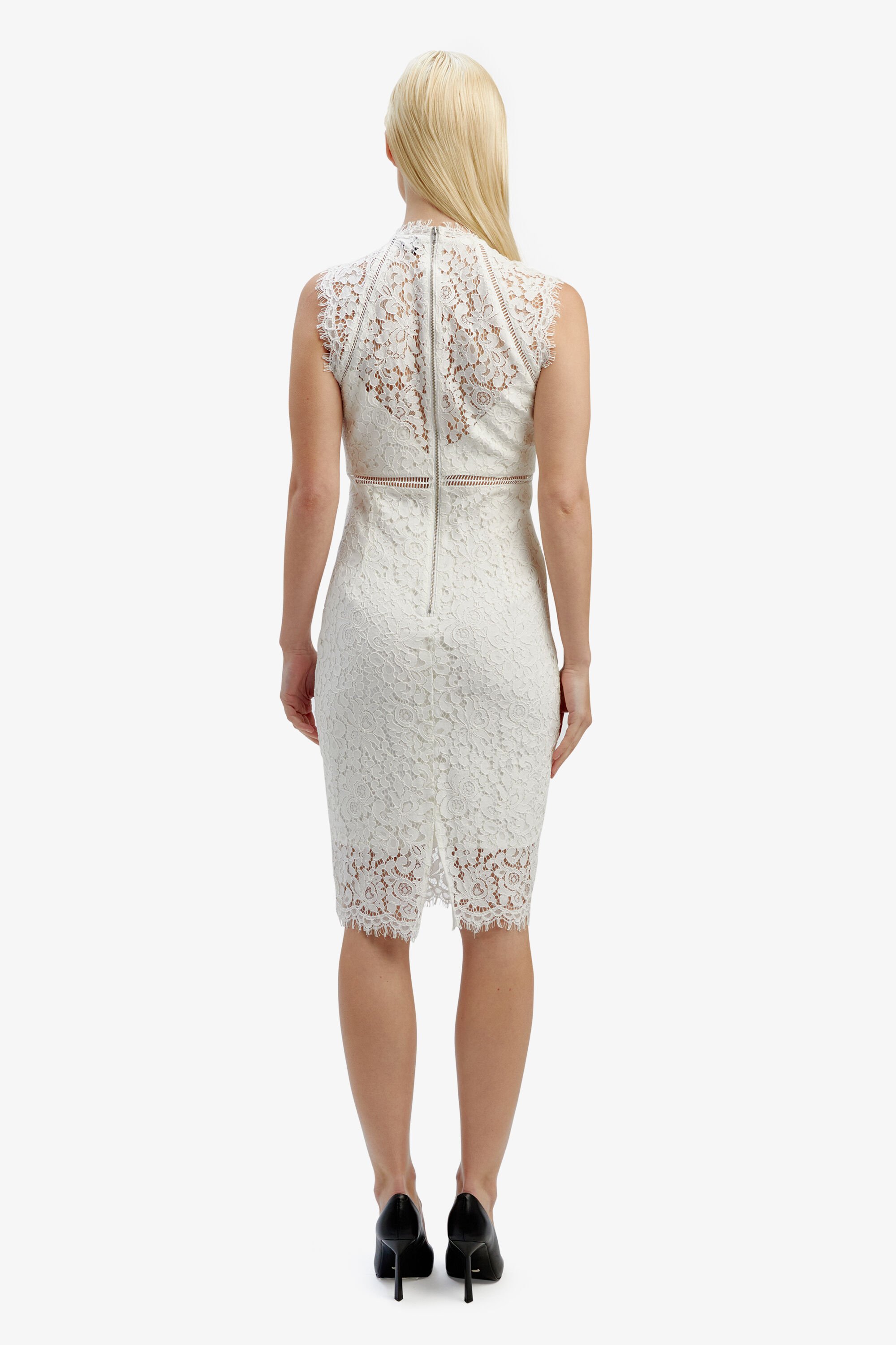 Bardot lace sheath dress orchid clearance