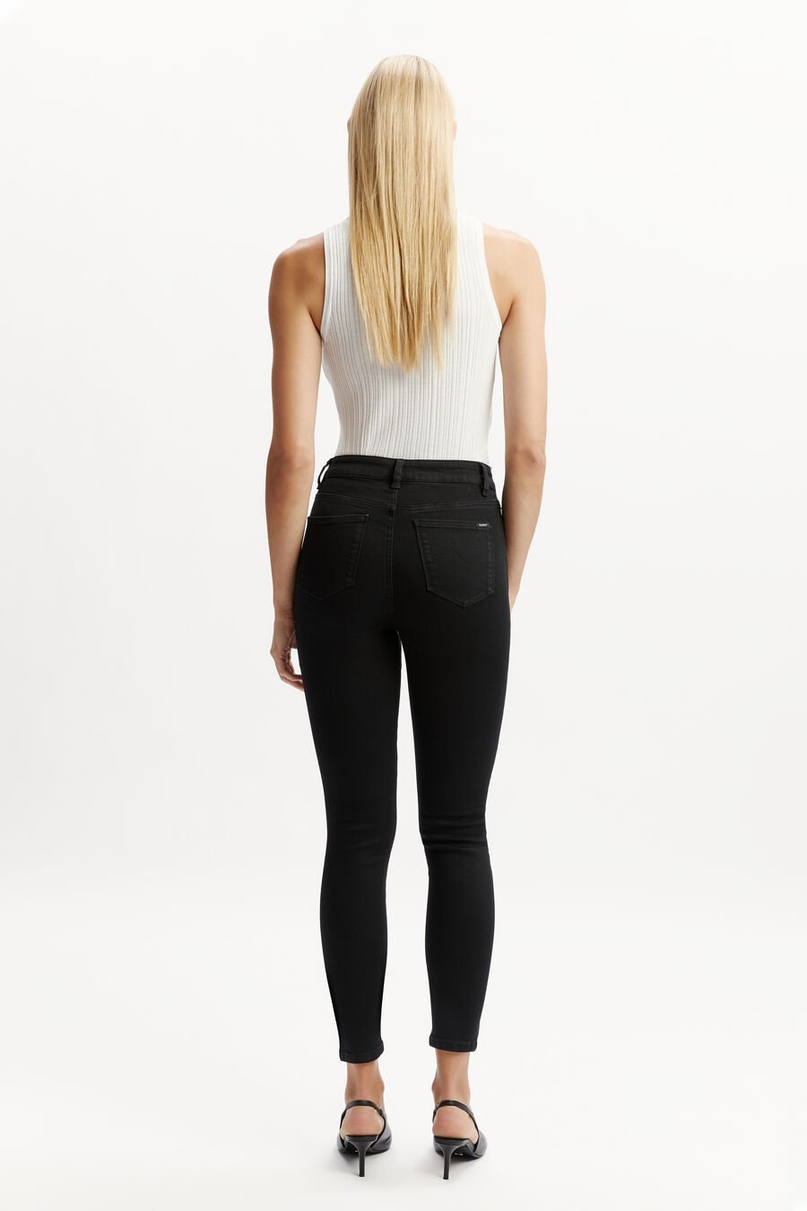 KHLOE HI JEANS in colour BLACK