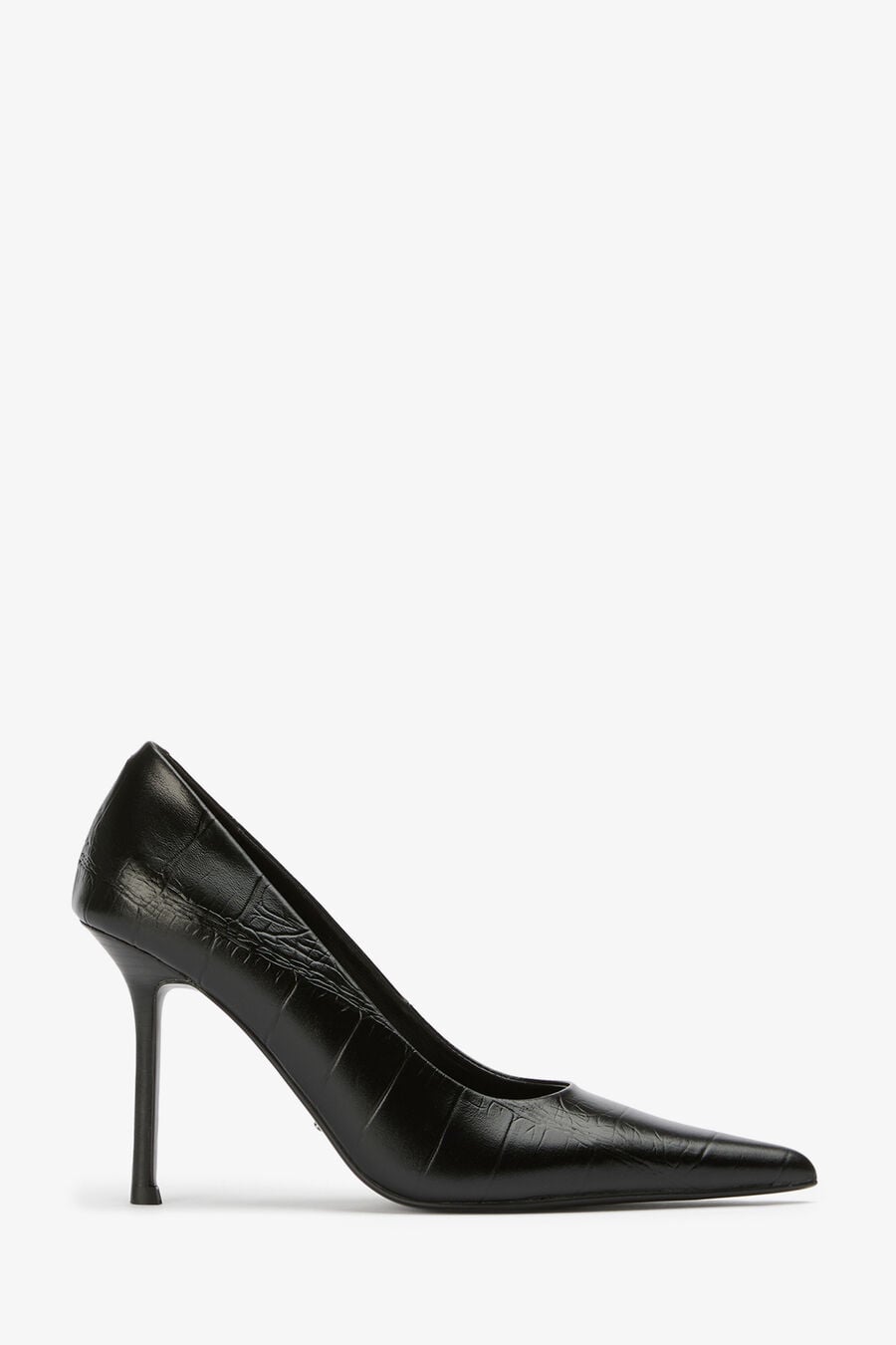 Tony Bianco Niki Black Croc Heels