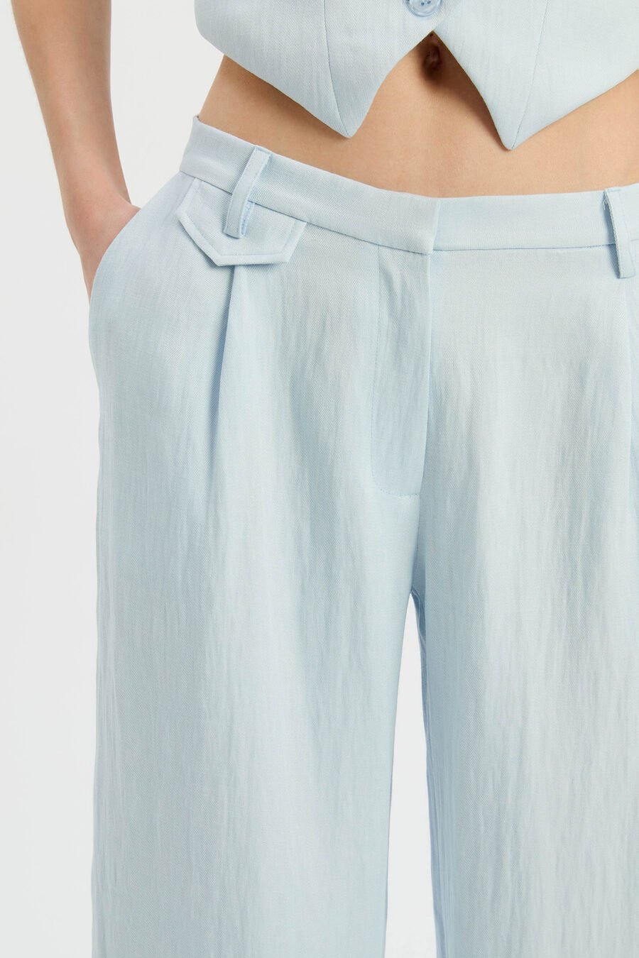 GEORDY HIPSTER PANT in colour Soft Blue