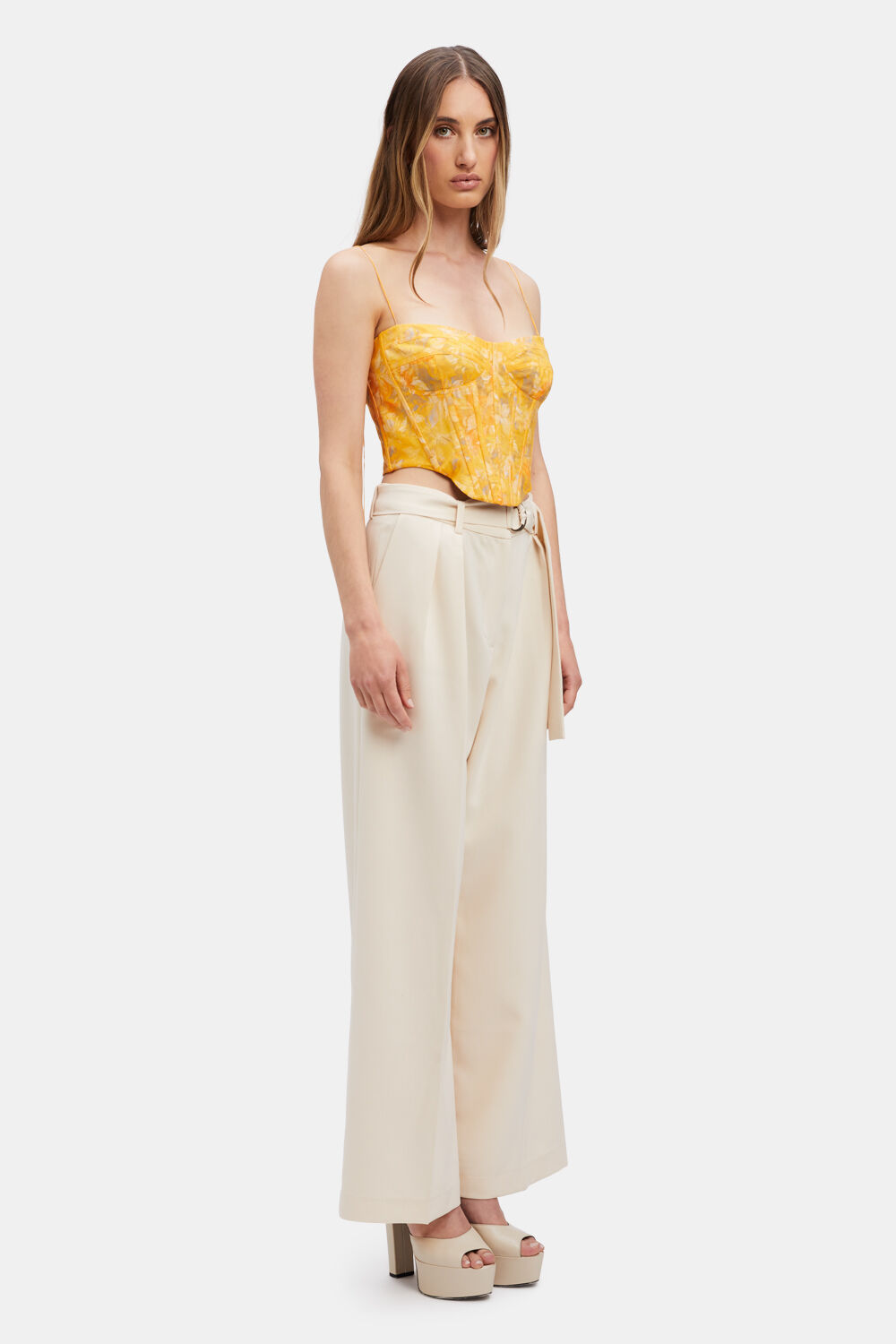 ELSIE CORSET TOP in colour EL N YELLOW