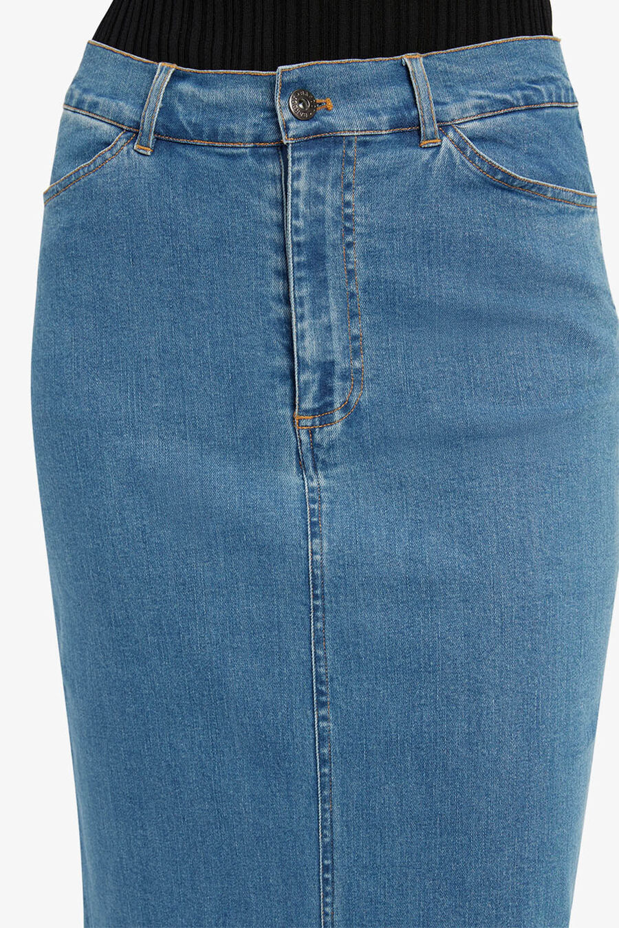 LARENCE DENIM MAXI SKIRT