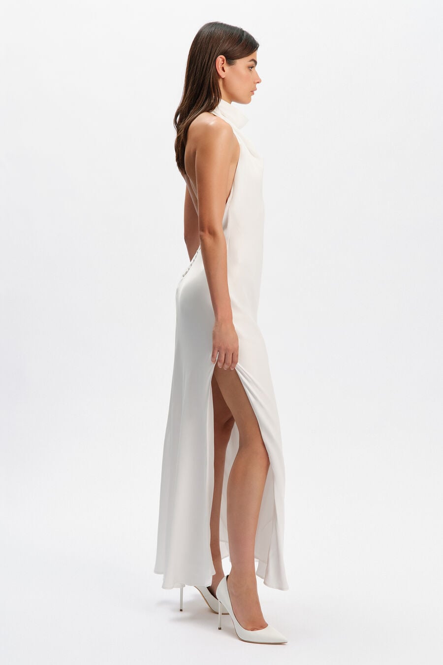 Maxine Satin Maxi Dress