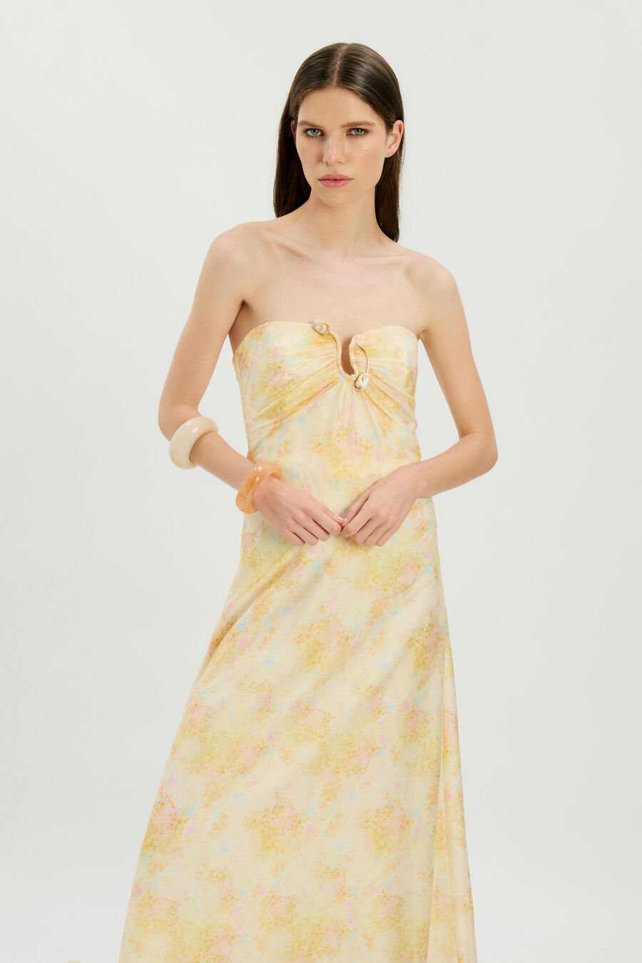 Amina Strapless Maxi Dress