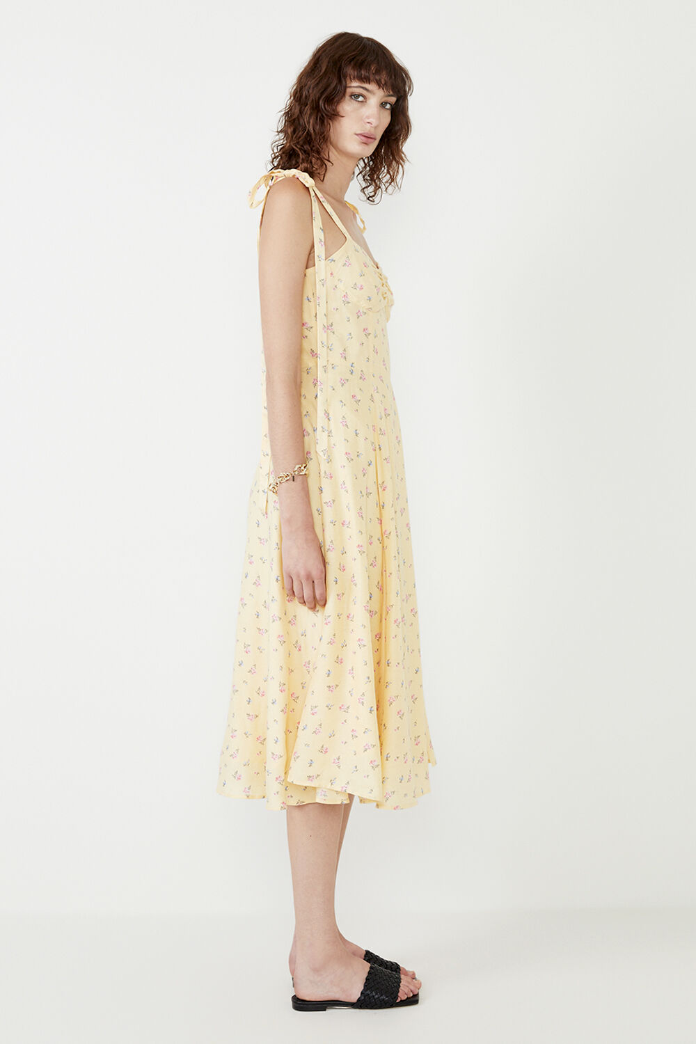 Bow tie midi dress hot sale