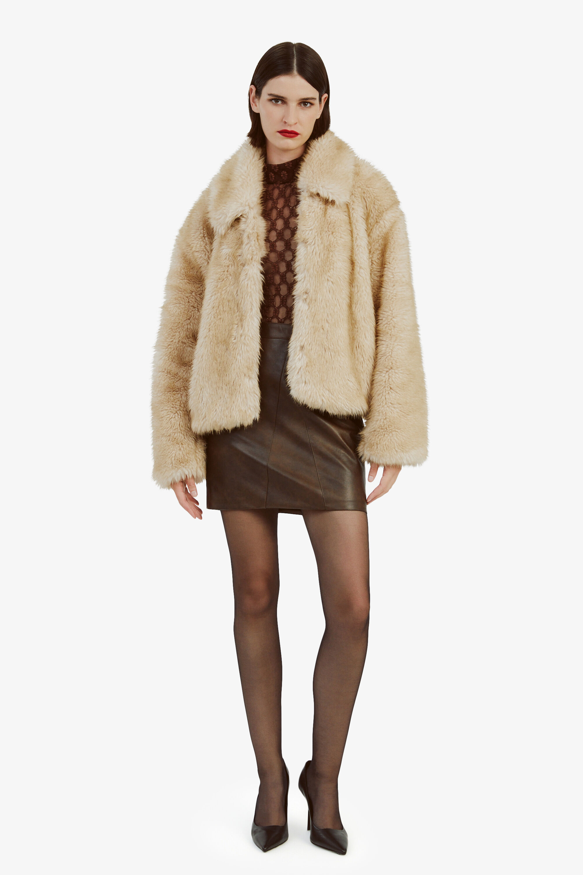 Bardot fur jacket hot sale